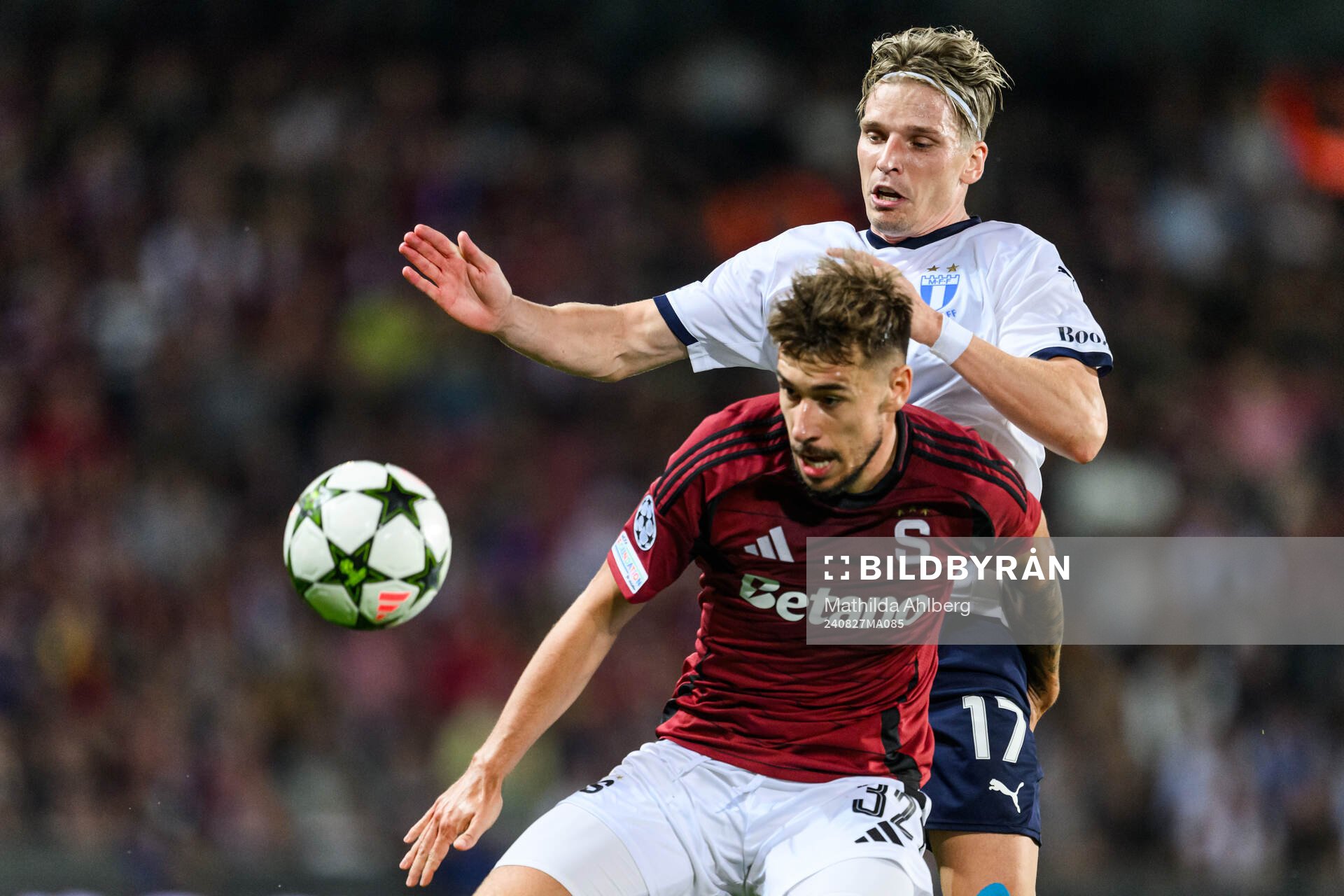 Matej Rynes of Sparta Prague and Jens Stryger Larsen of