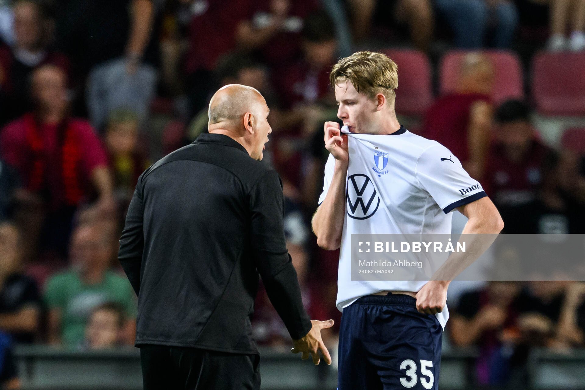 Goalkeeper coach Jonnie Fedel and Nils Zätterström of