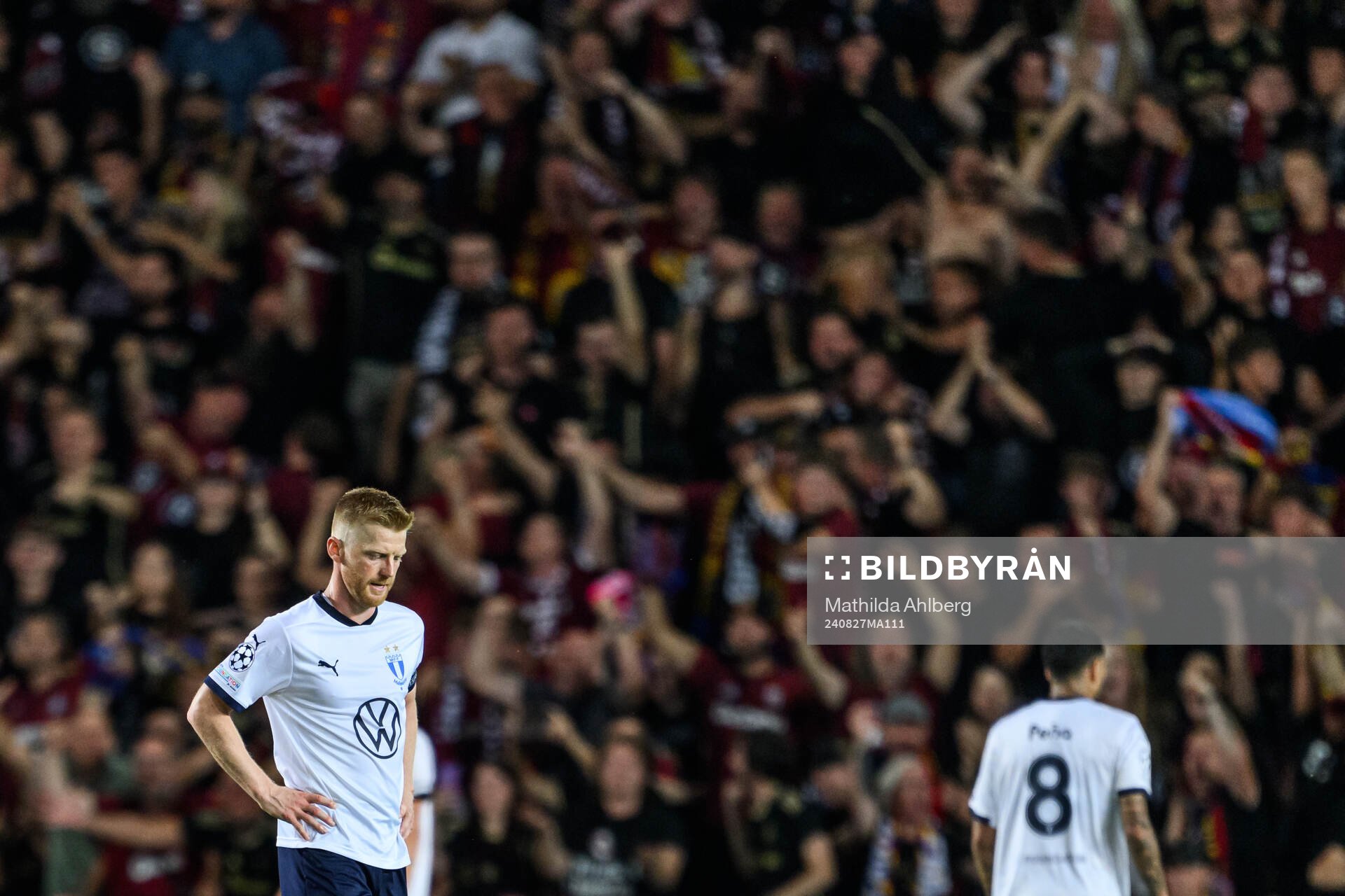 Anders Christiansen of Malmö FF looks dejected