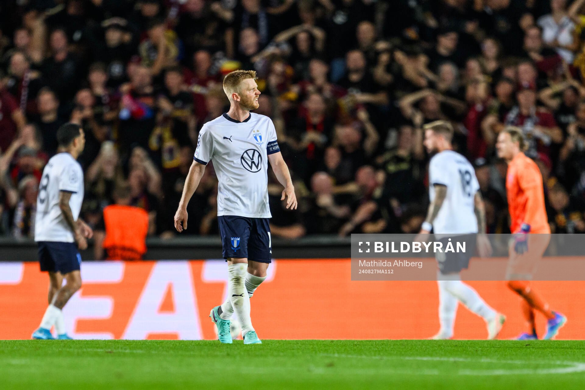 Anders Christiansen of Malmö FF looks dejected