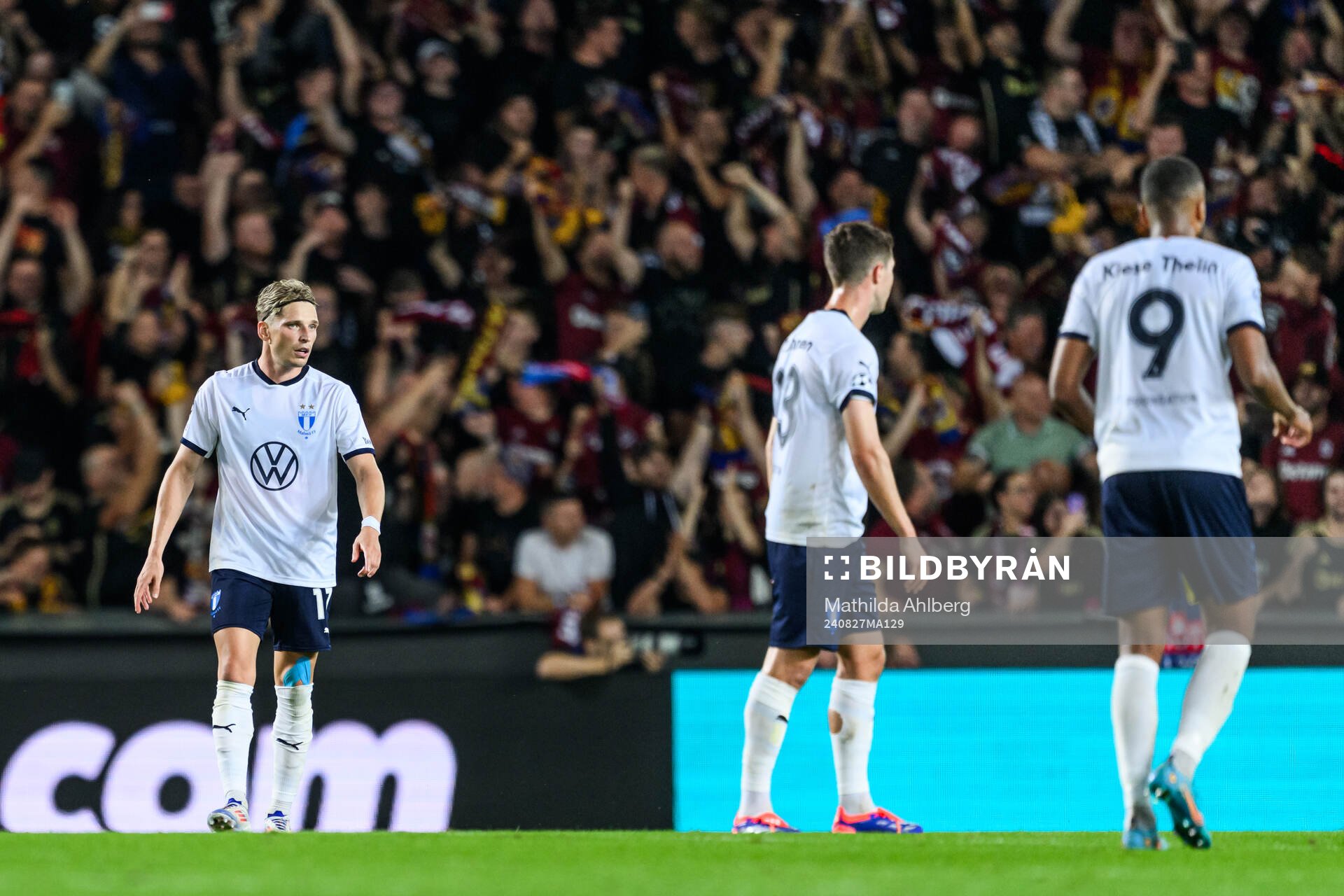 Jens Stryger Larsen of Malmö FF looks dejected