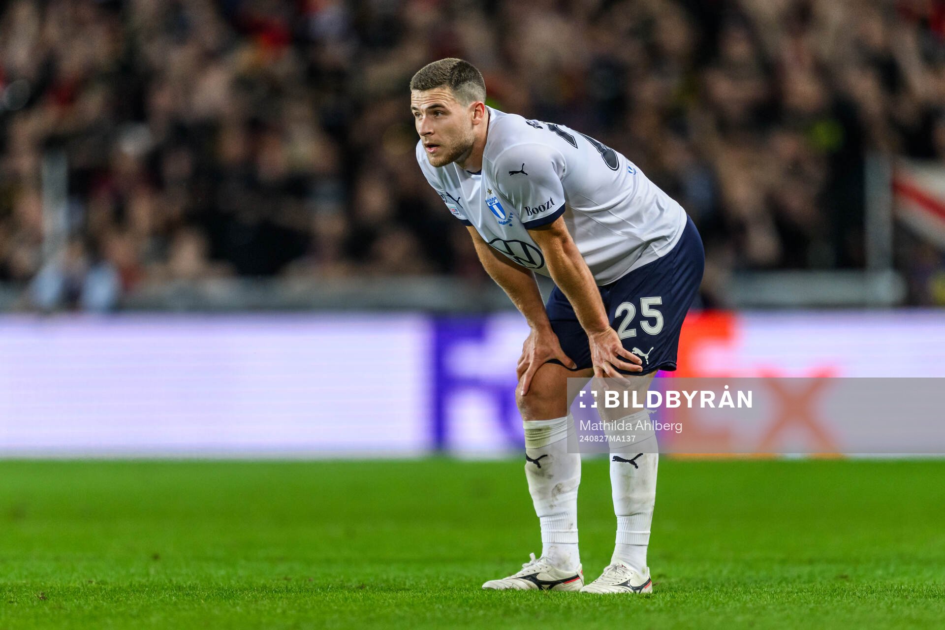 Gabriel Busanello of Malmö FF looks dejected