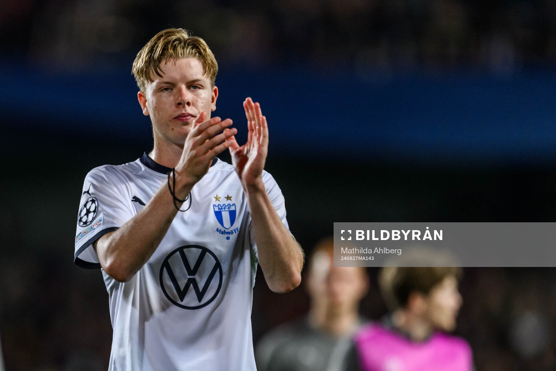 Nils Zätterström of Malmö FF looks dejected
