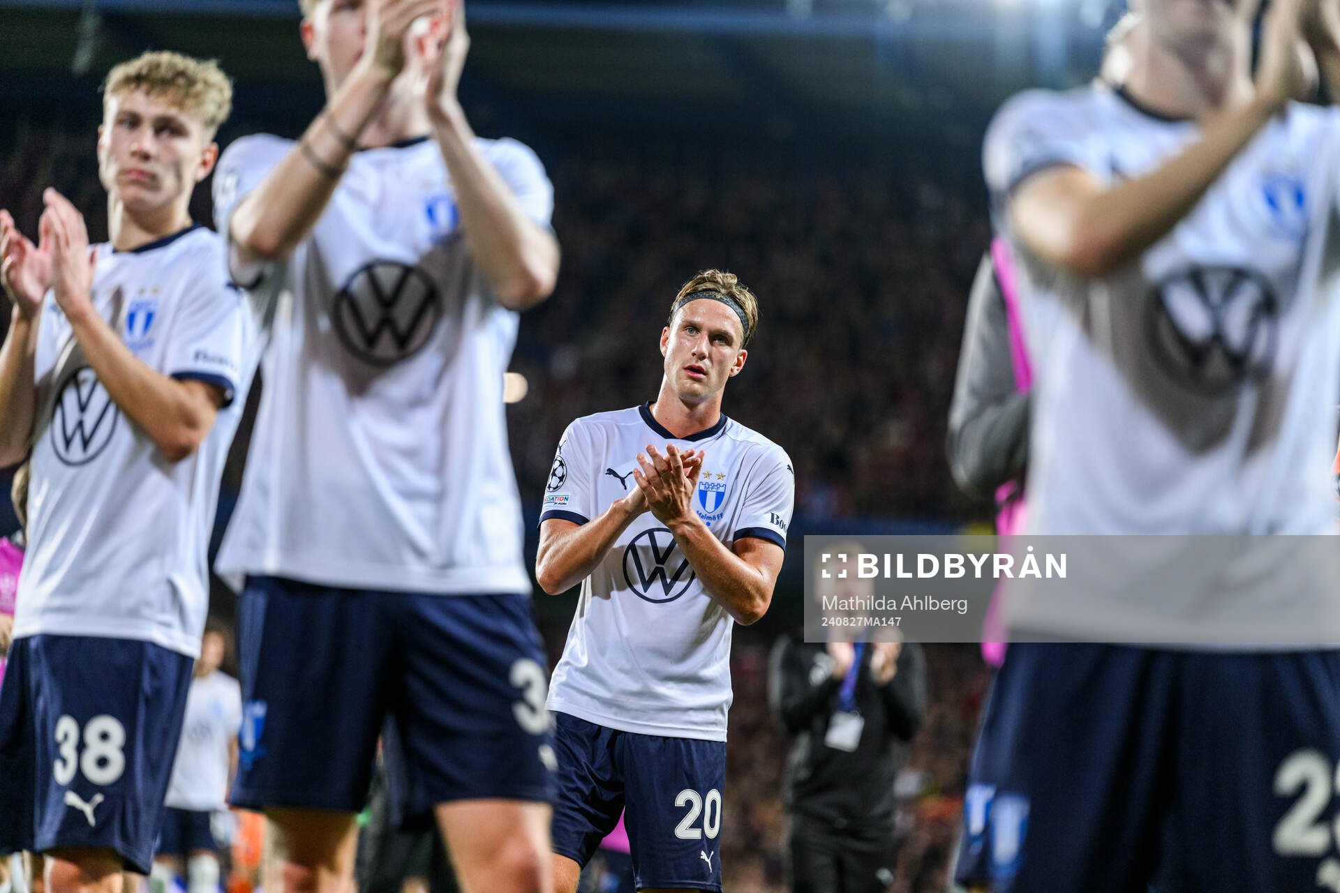 Erik Botheim of Malmö FF looks dejected