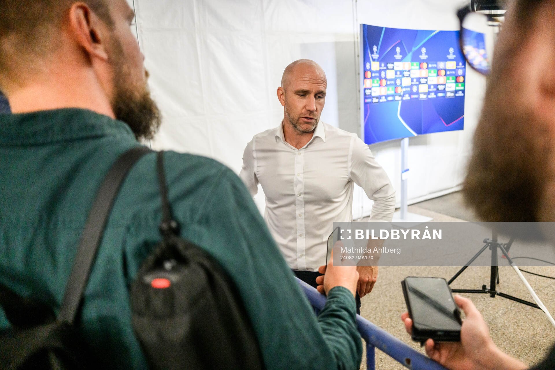 And Head coach Henrik Rydström of Malmö FF after the UEFA Champions League football match between Sparta Prague and Malmö FF on August 27, 2024 in Prague.