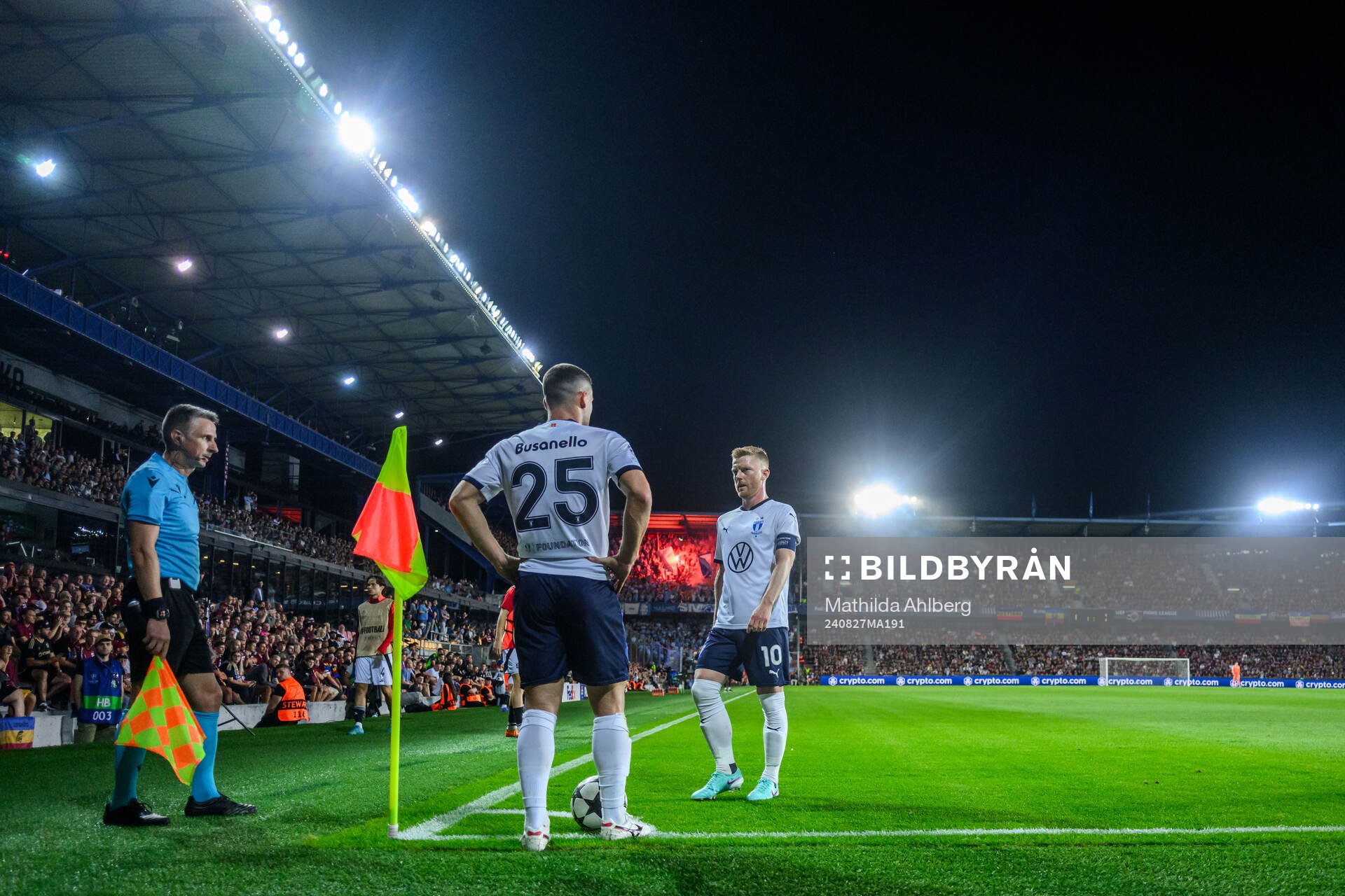 Gabriel Busanello and Anders Christiansen of Malmö FF