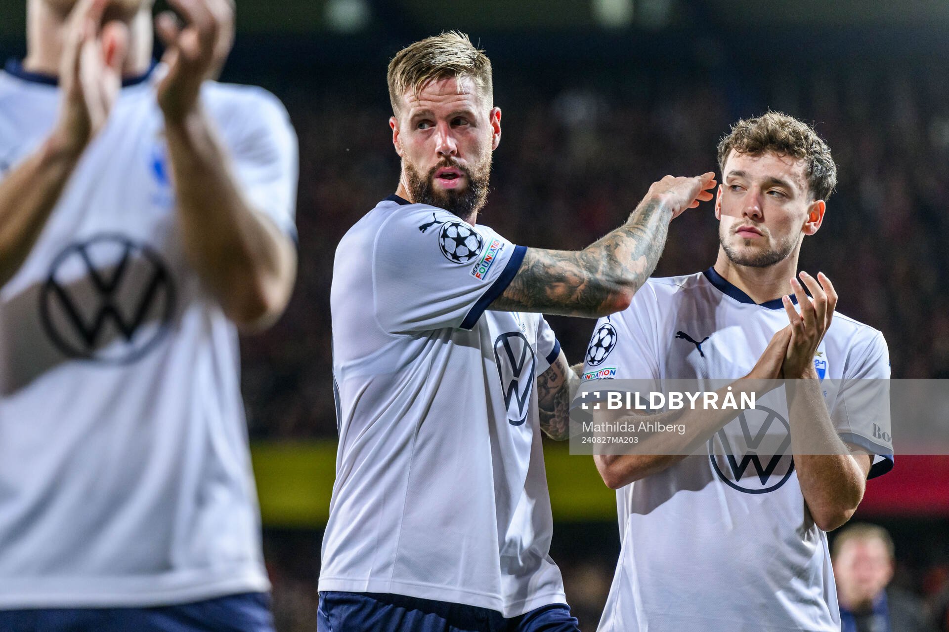 Pontus Jansson and Colin Rösler of Malmö FF looks dejected
