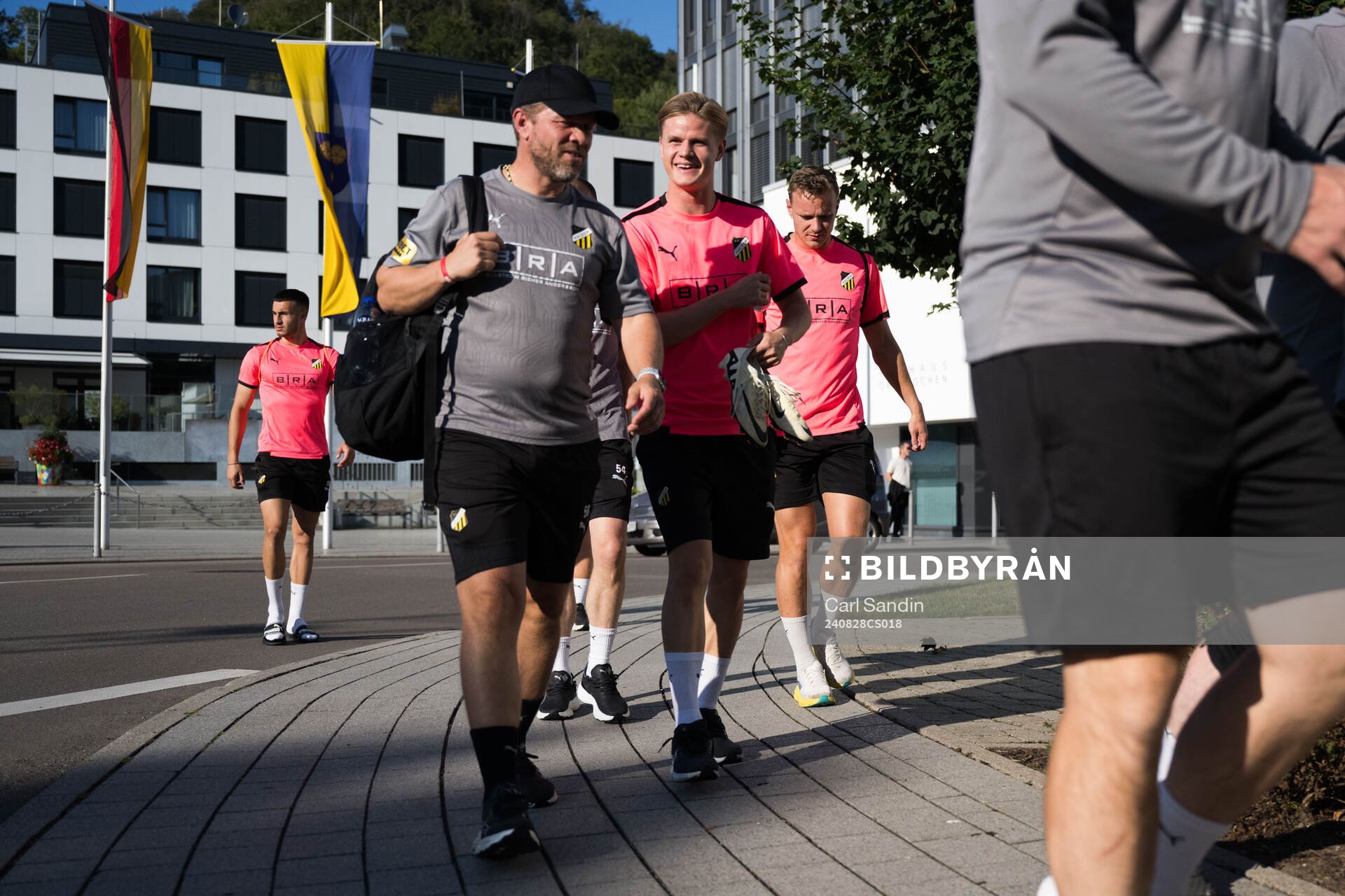 Head coach Pål Arne Johansen and Ben Engdahl of Häcken