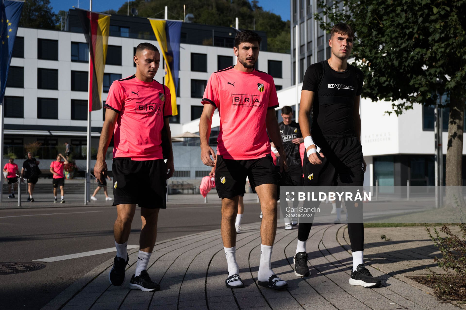 Ali Youssef, Zeidane Inoussa and Goalkeeper Sebastian