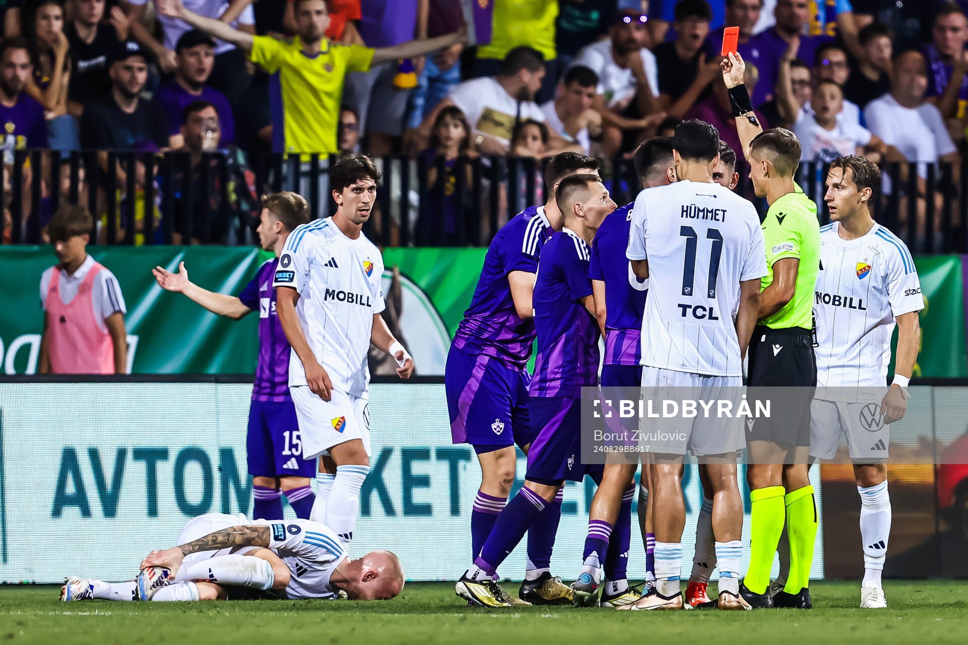 Adam Ståhl of Djurgården in pain