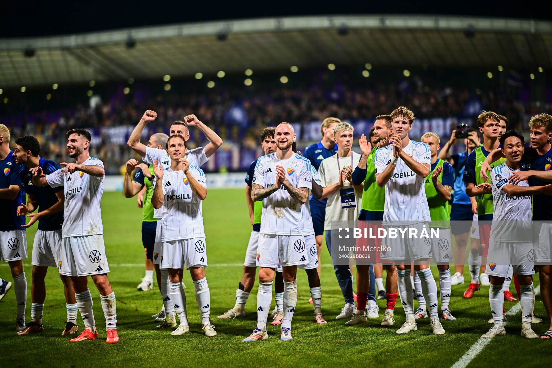Players of Djurgården celebrates