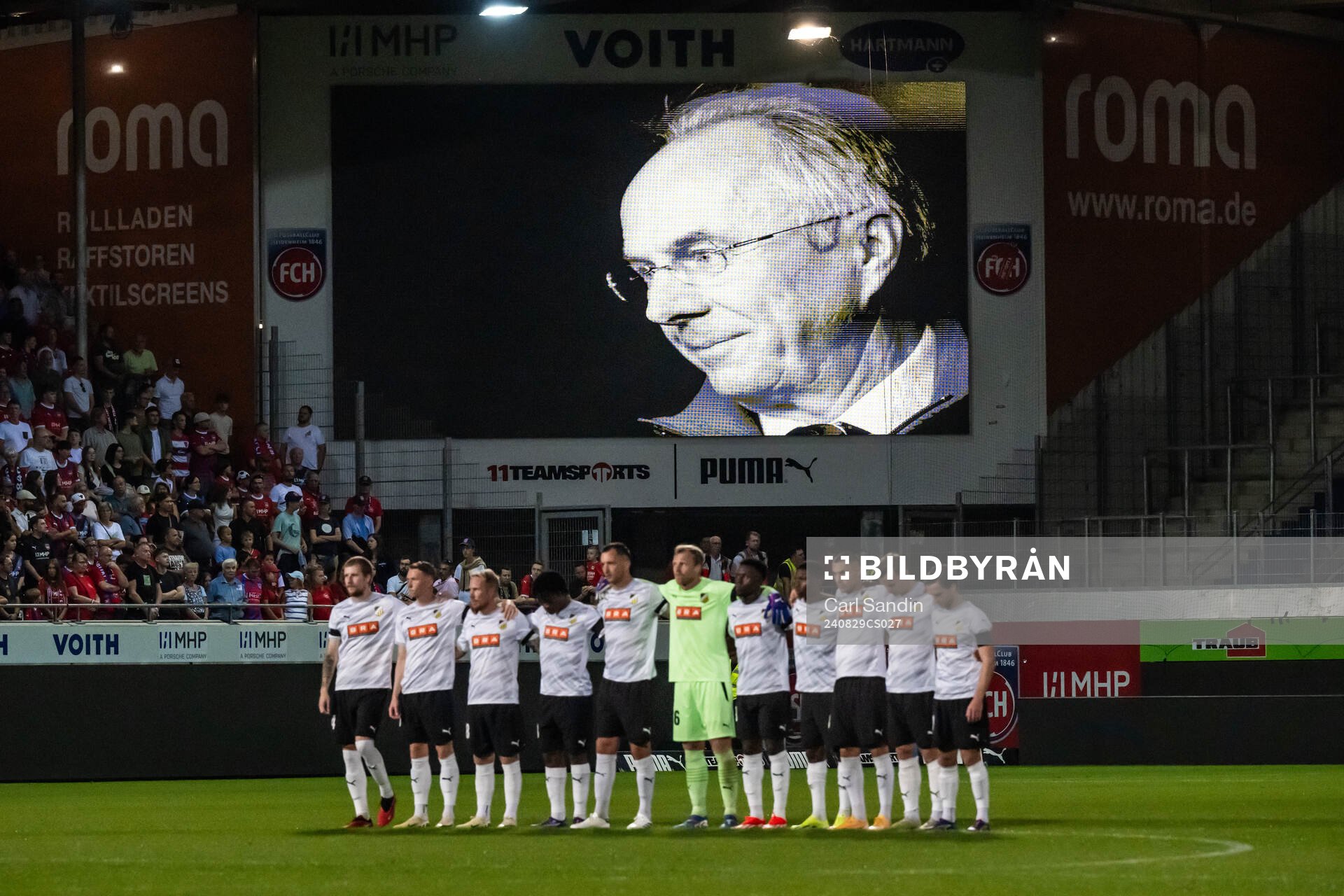 A silent minute for Sven-Göran Eriksson