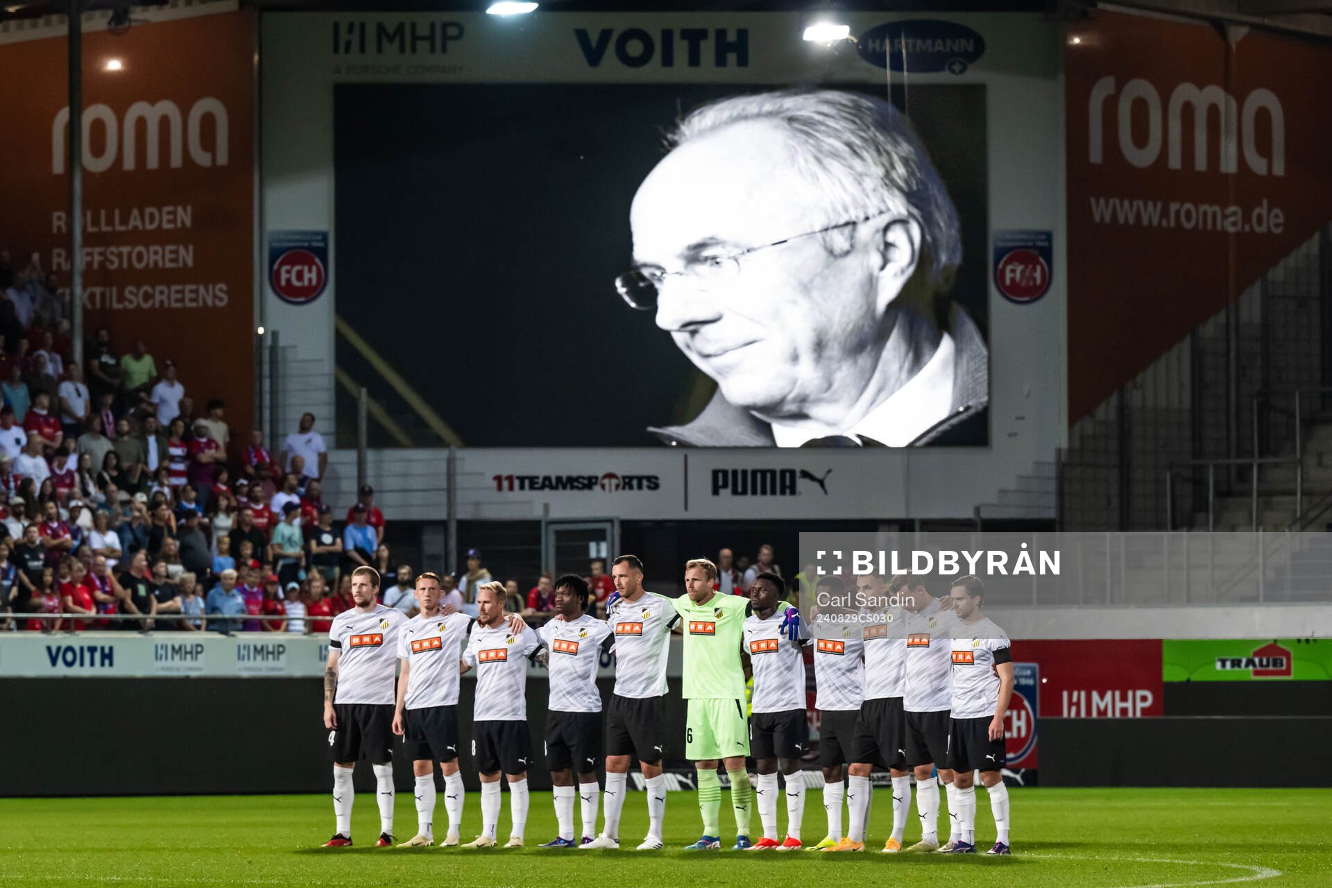 A silent minute for Sven-Göran Eriksson