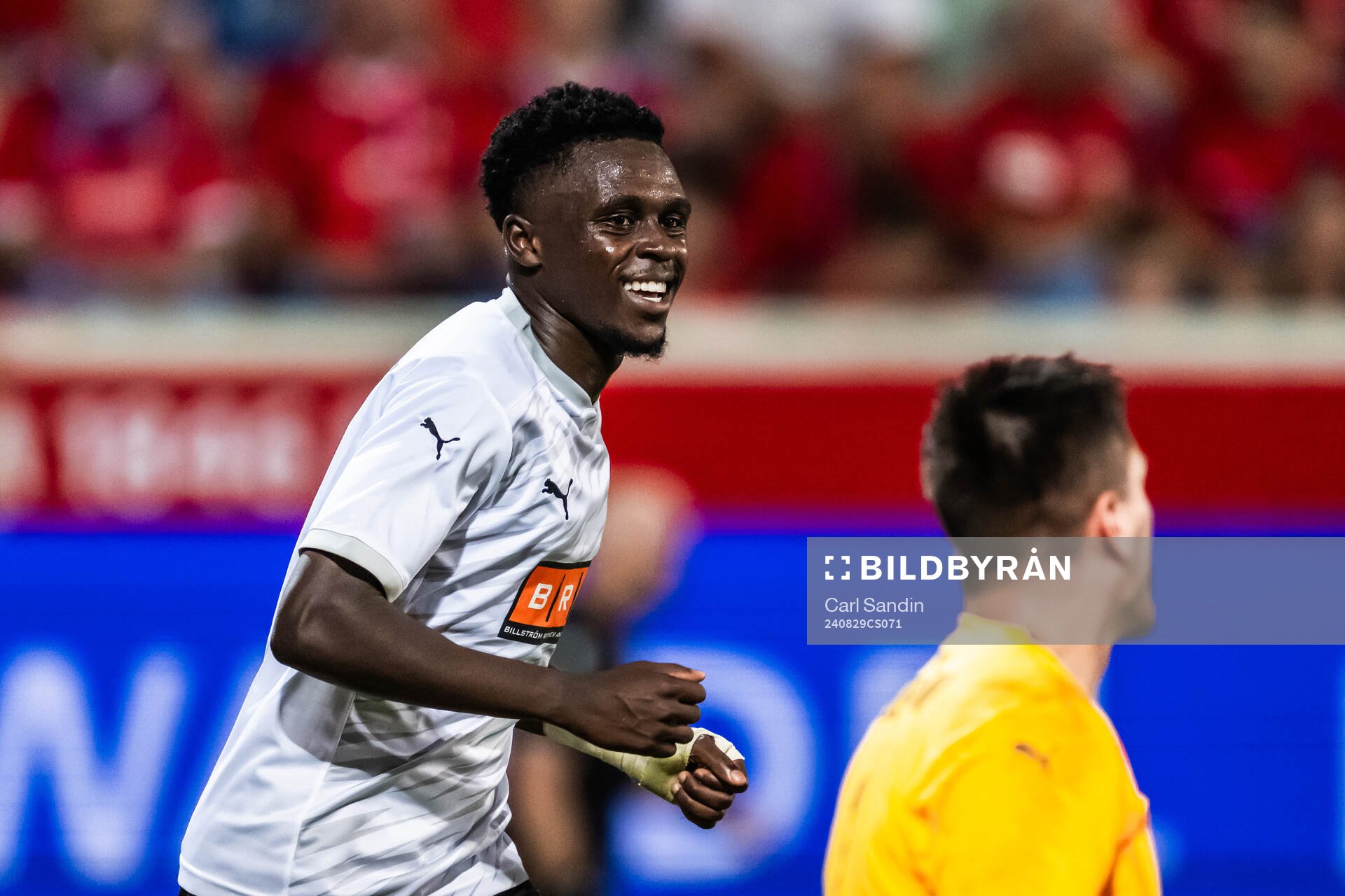 Zeidane Inoussa of Häcken celebrates the 1-1 goal