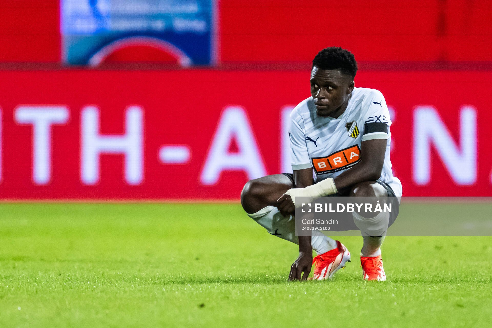 Zeidane Inoussa of Häcken looks dejected