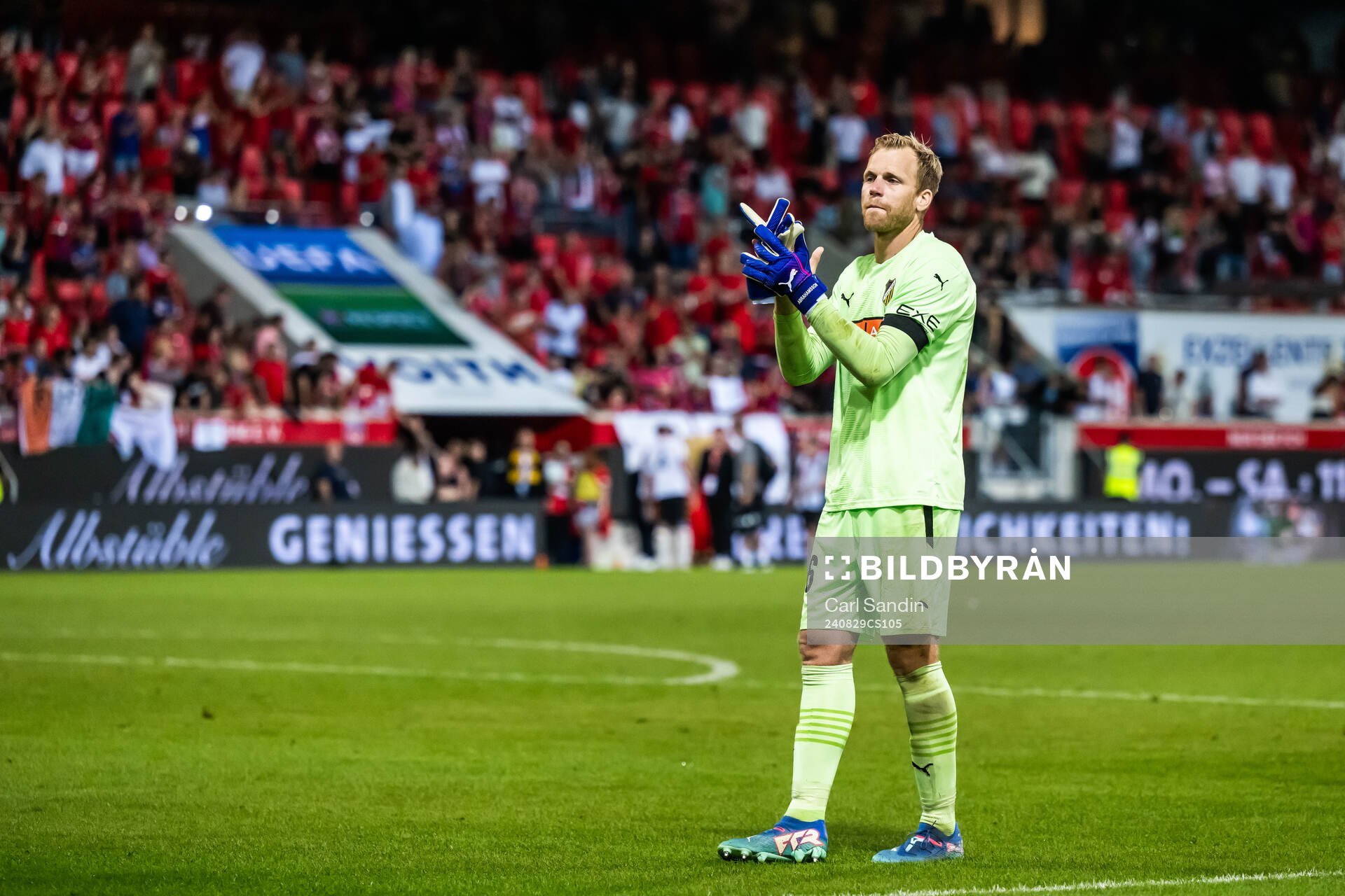 Goalkeeper Peter Abrahamsson of Häcken