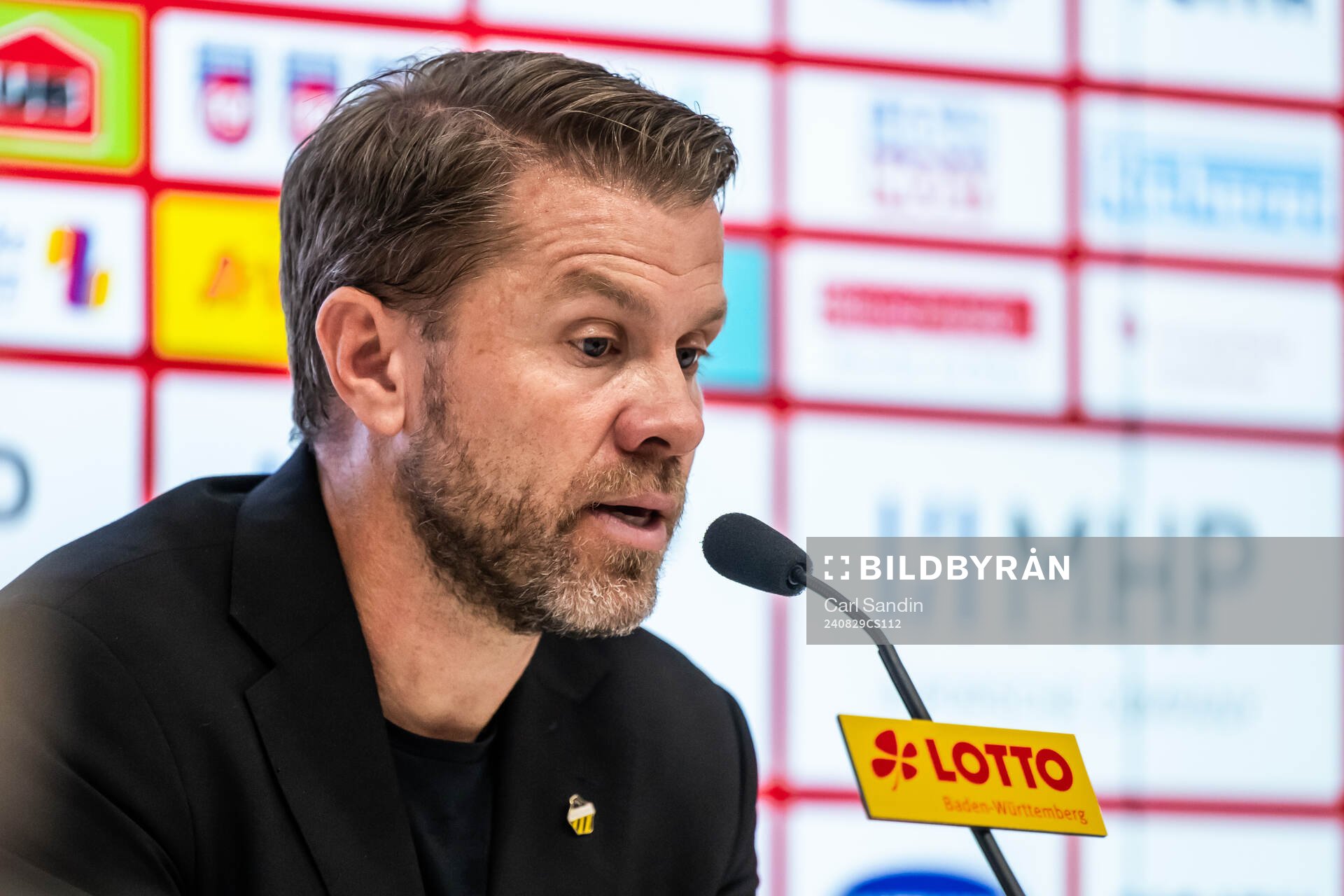 Head coach Pål Arne Johansen of Häcken at a press