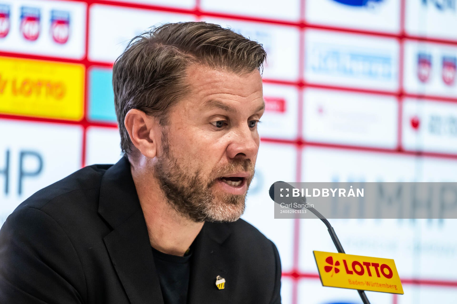 Head coach Pål Arne Johansen of Häcken at a press