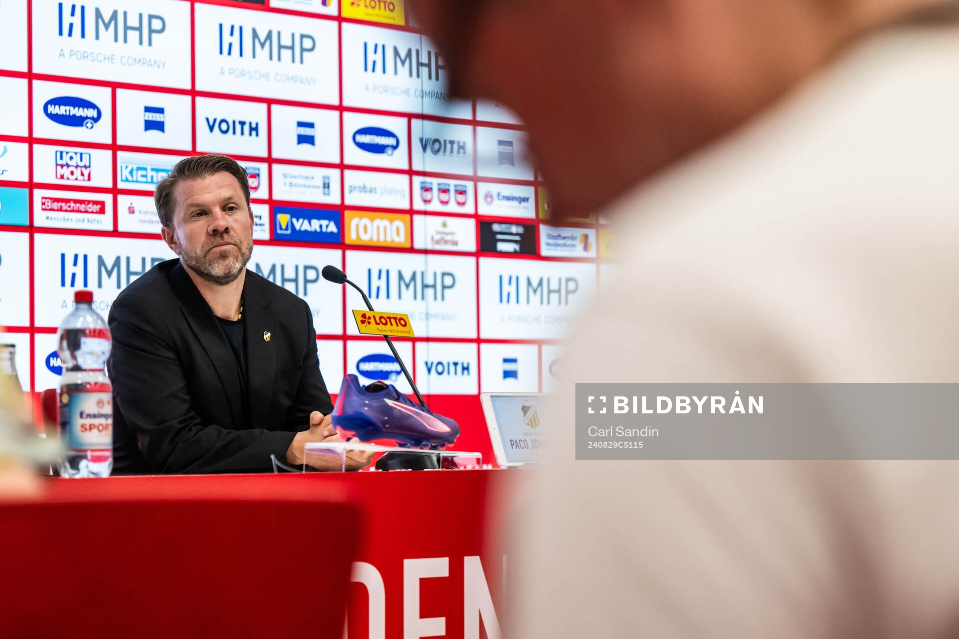 Head coach Pål Arne Johansen of Häcken at a press