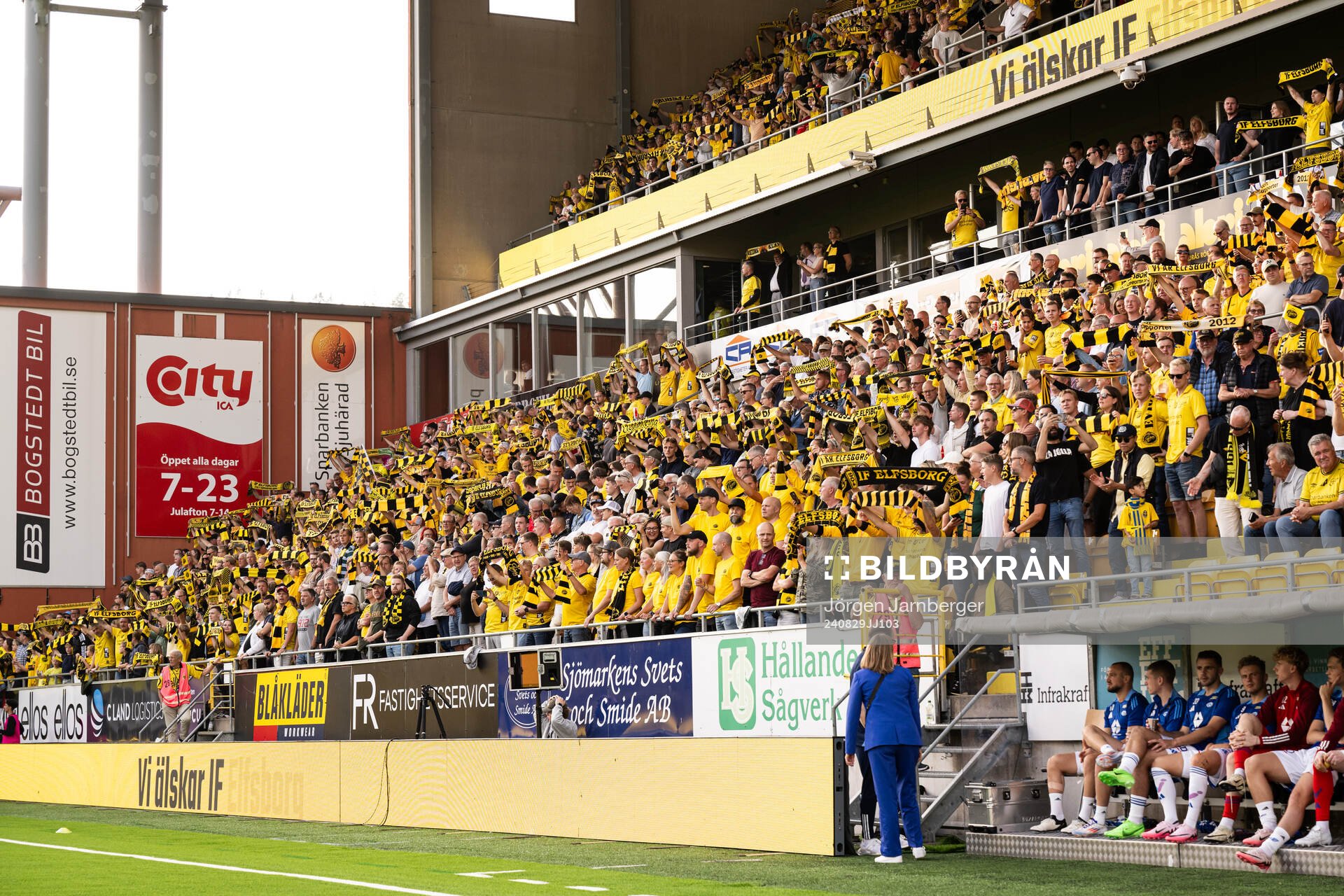 spectators in the stands