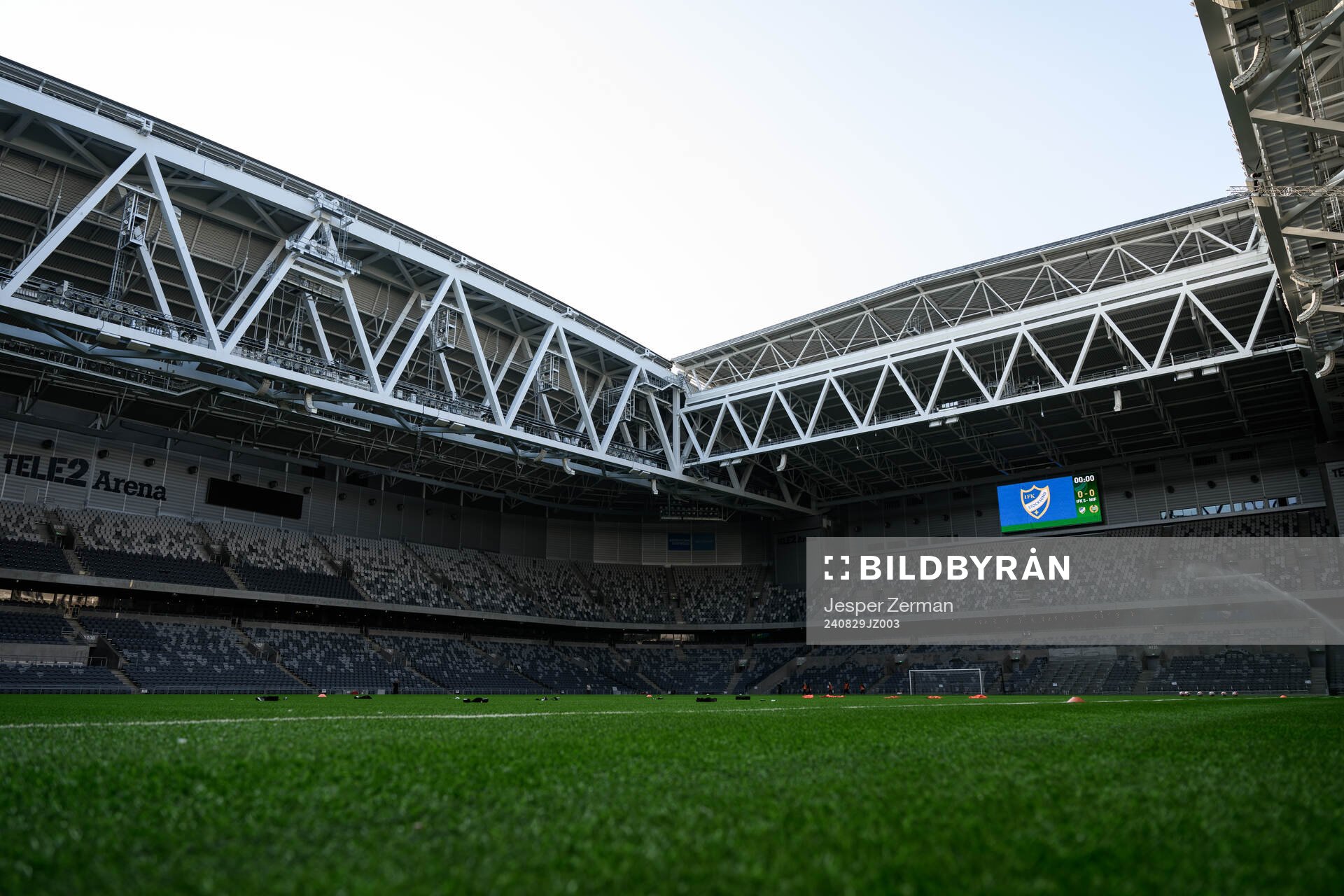 Interiör vy av Tele2 Arena