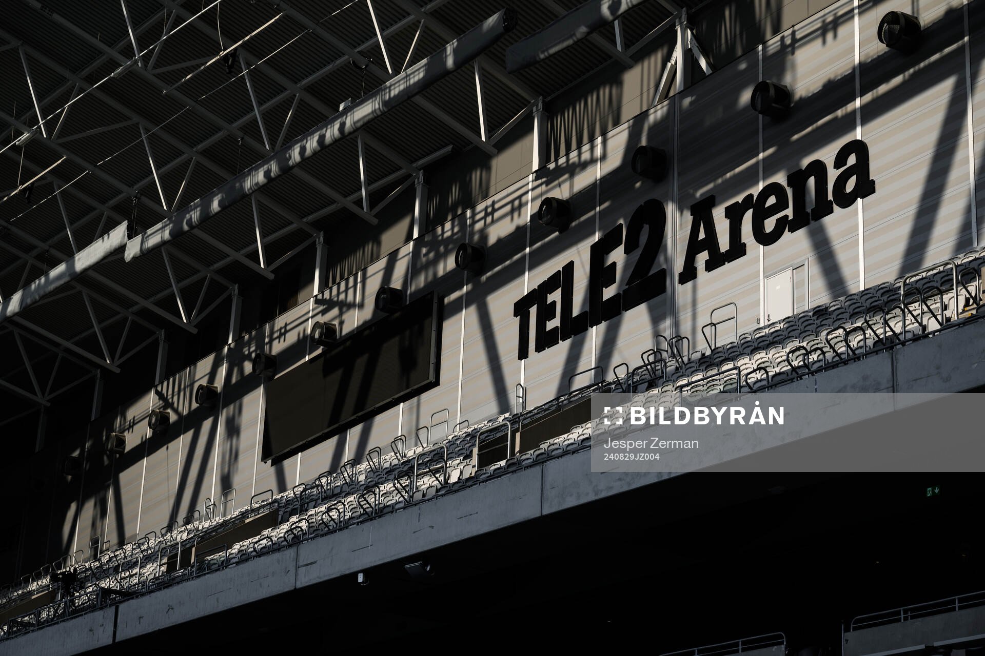 Interiör vy av Tele2 Arena