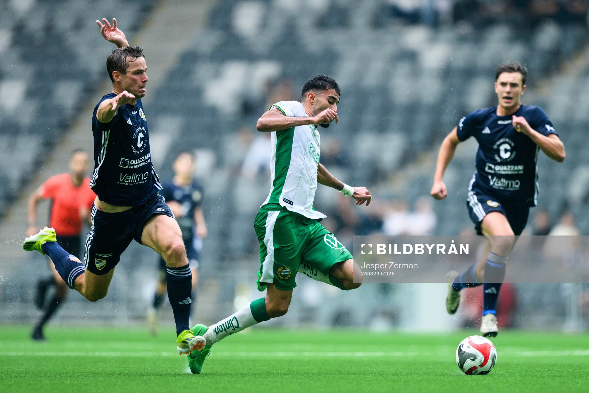 IFK Stocksunds Mattias Edeland och Hammarbys Montader Madjed