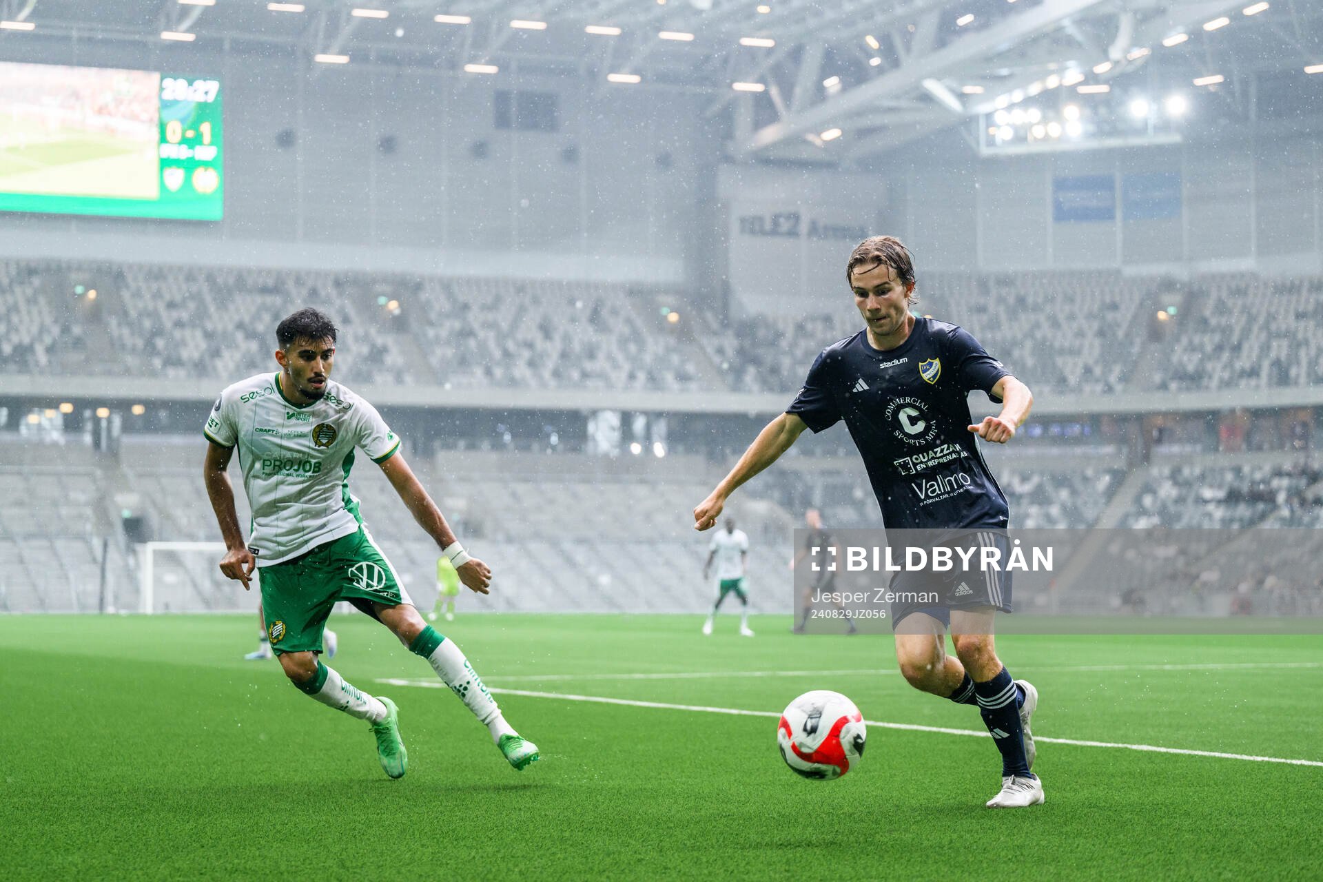 Hammarbys Montader Madjed och IFK Stocksunds Marcus Norrman