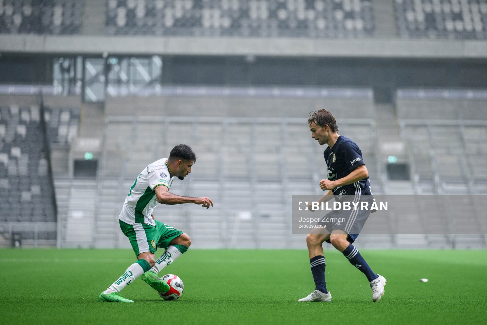 Hammarbys Montader Madjed och IFK Stocksunds Marcus Norrman