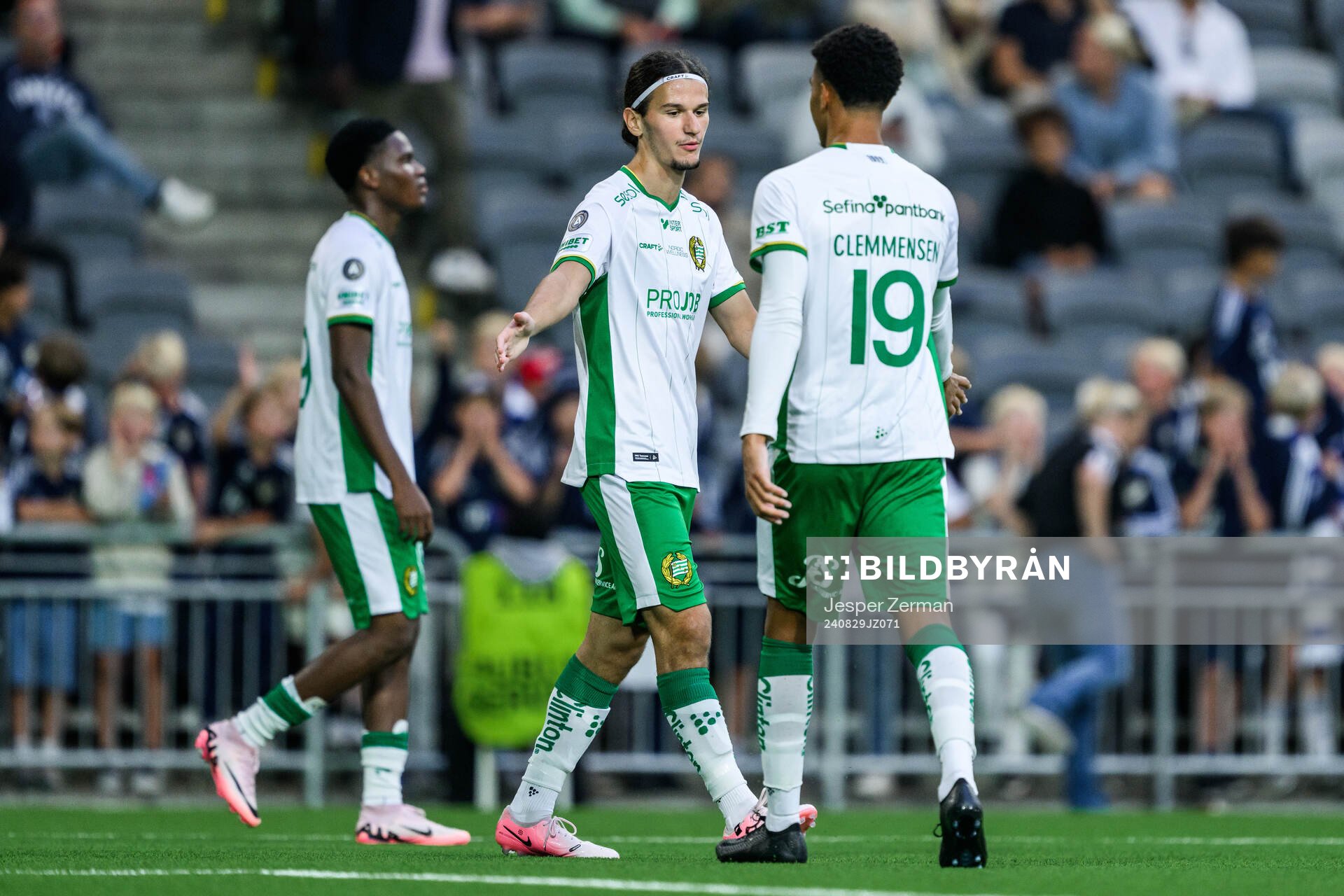 Hammarbys Gent Elezaj och Sebastian Clemmensen