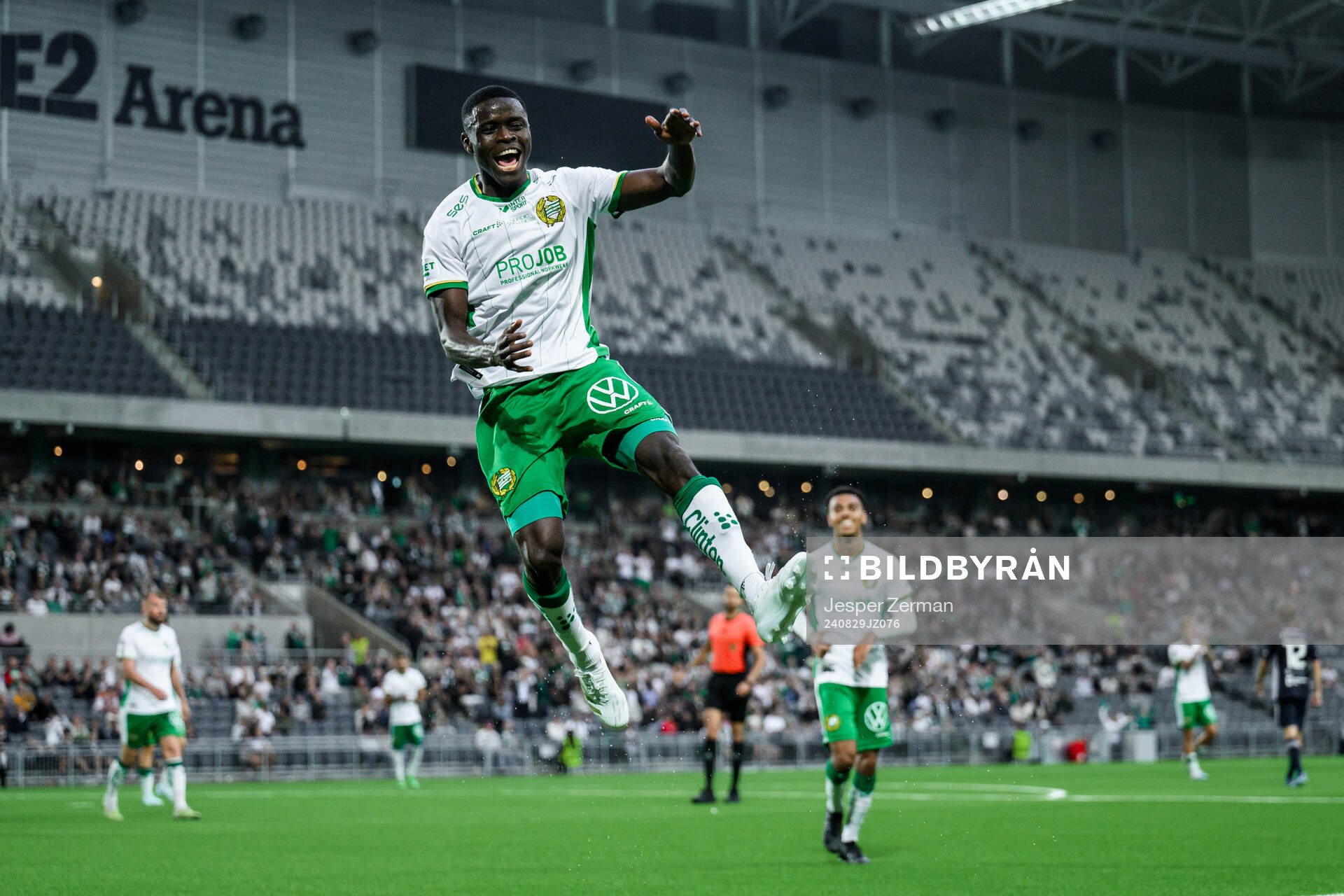 Hammarbys Ibrahima Breze Fofana jublar