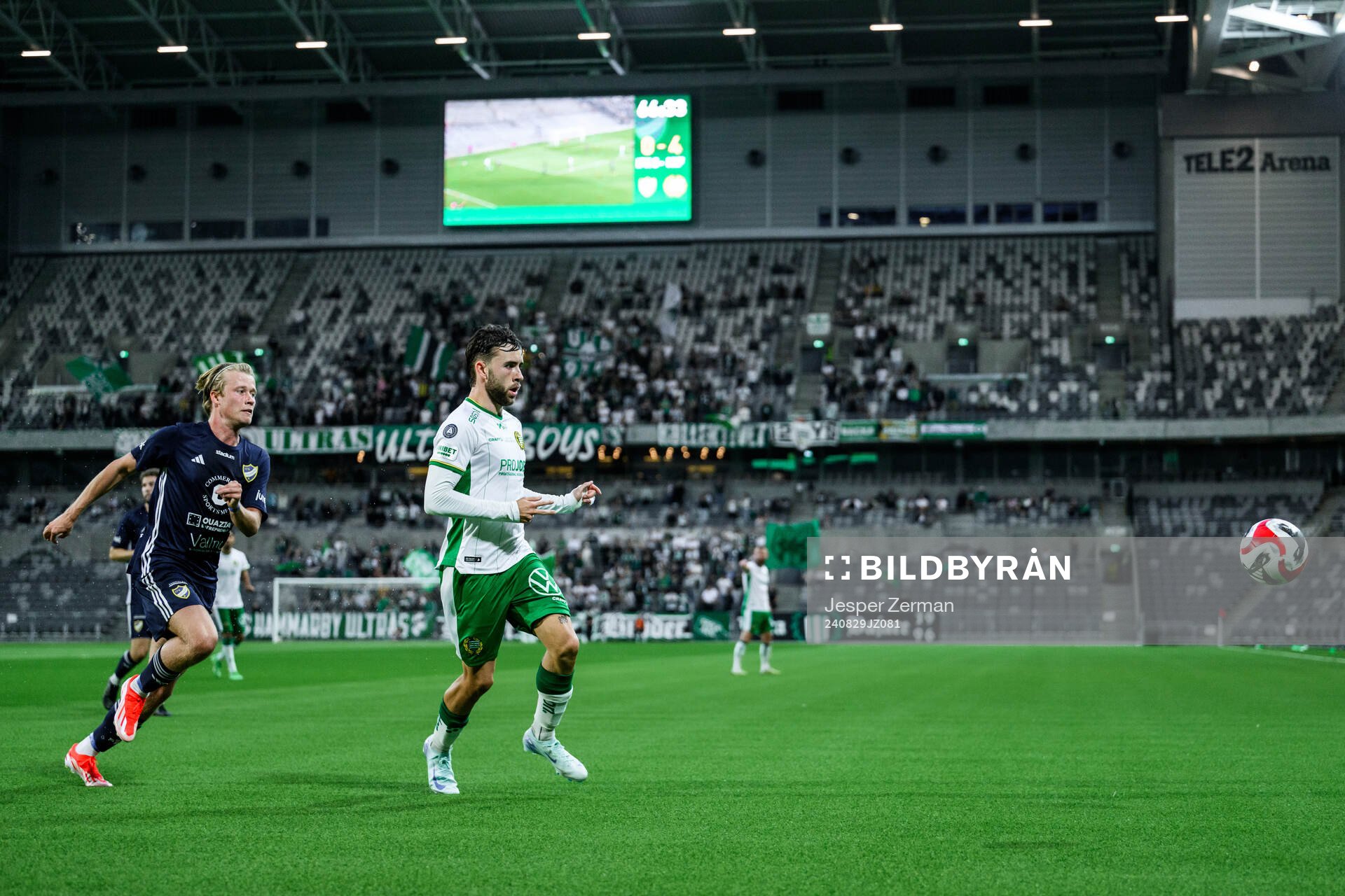 IFK Stocksunds Luca Treacy Kullenberg och Hammarbys Marc