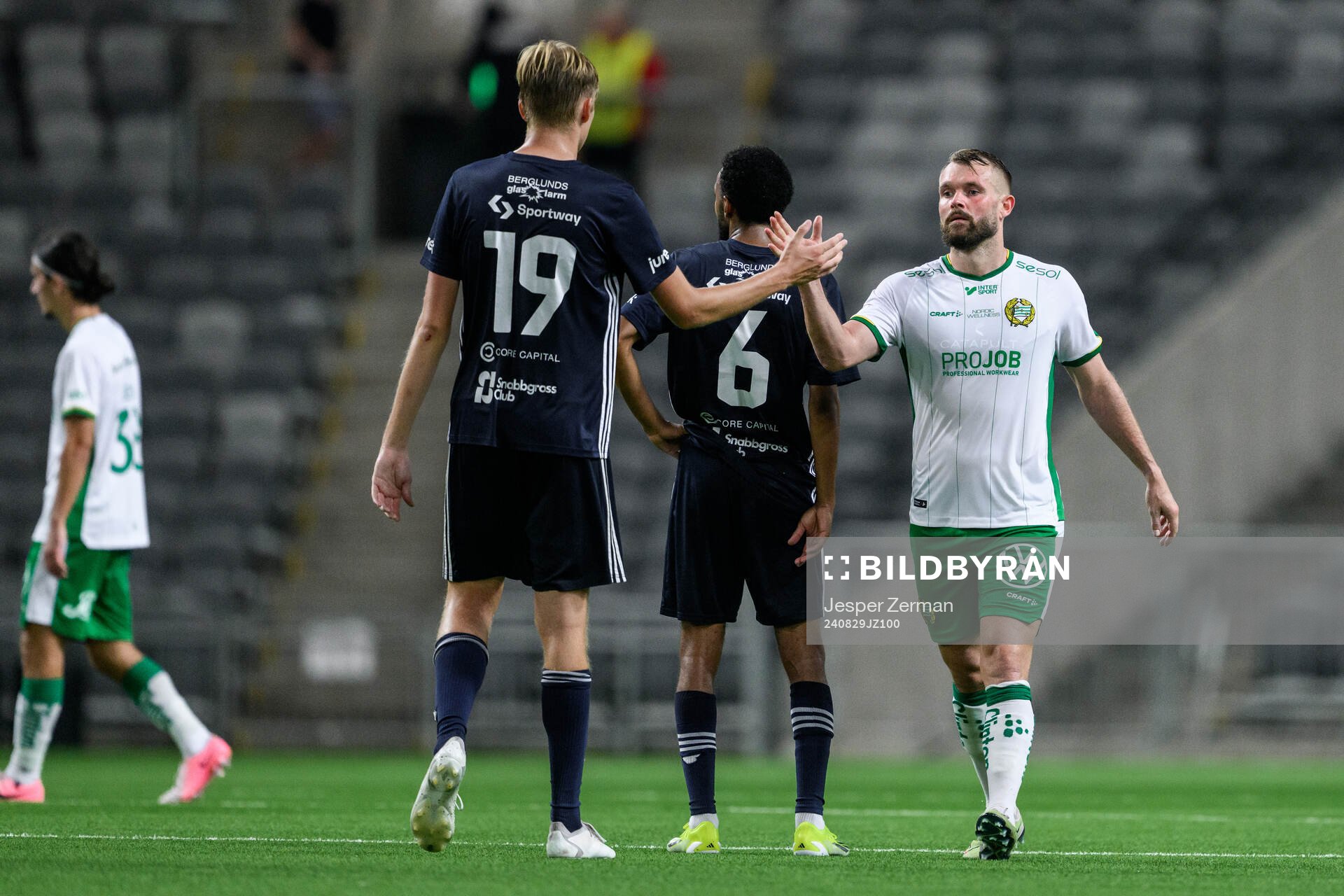 IFK Stocksunds Anton Wetterqvist och Hammarbys Mads Fenger