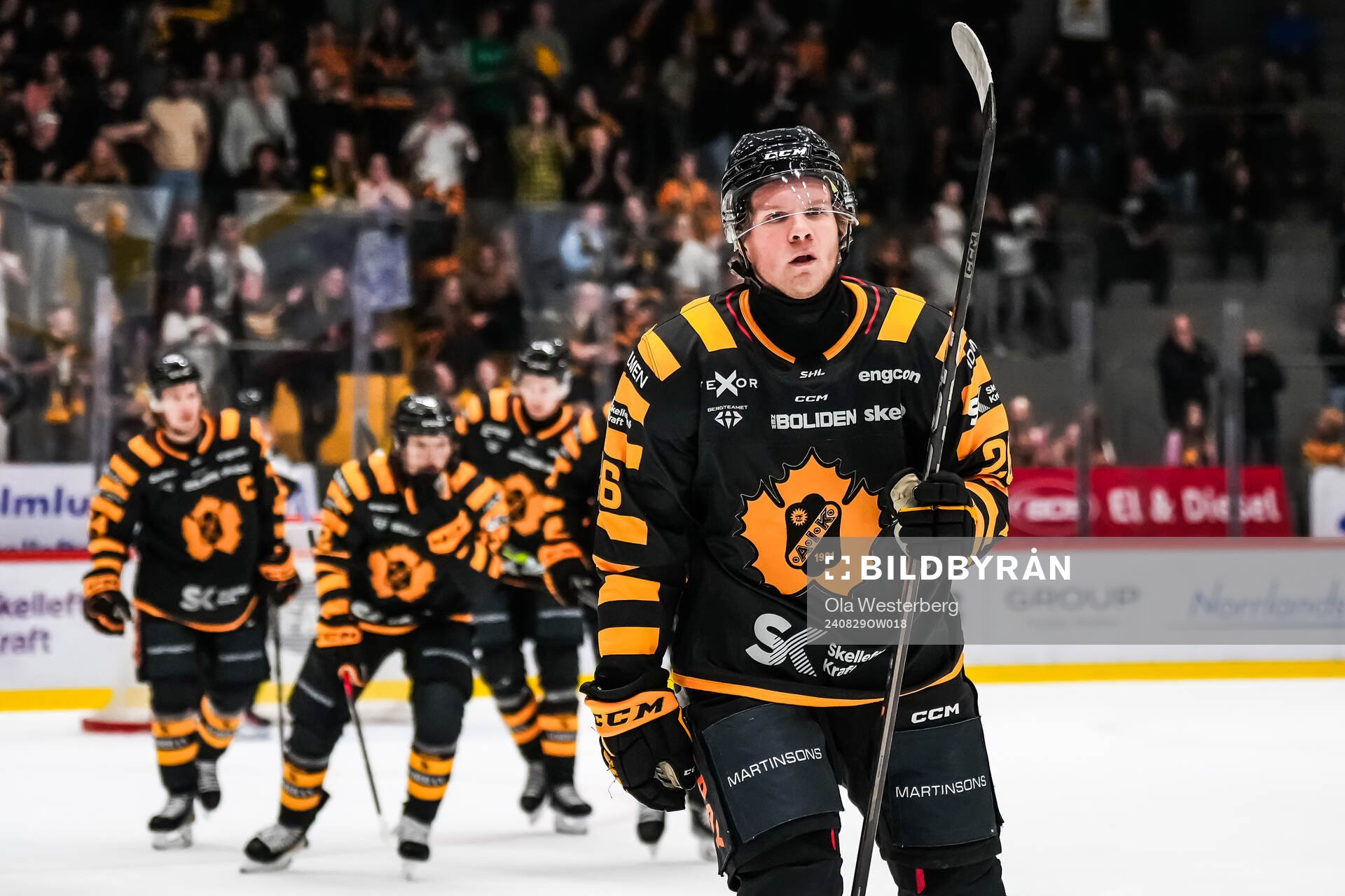 Skellefteås Simon Robertsson jublar