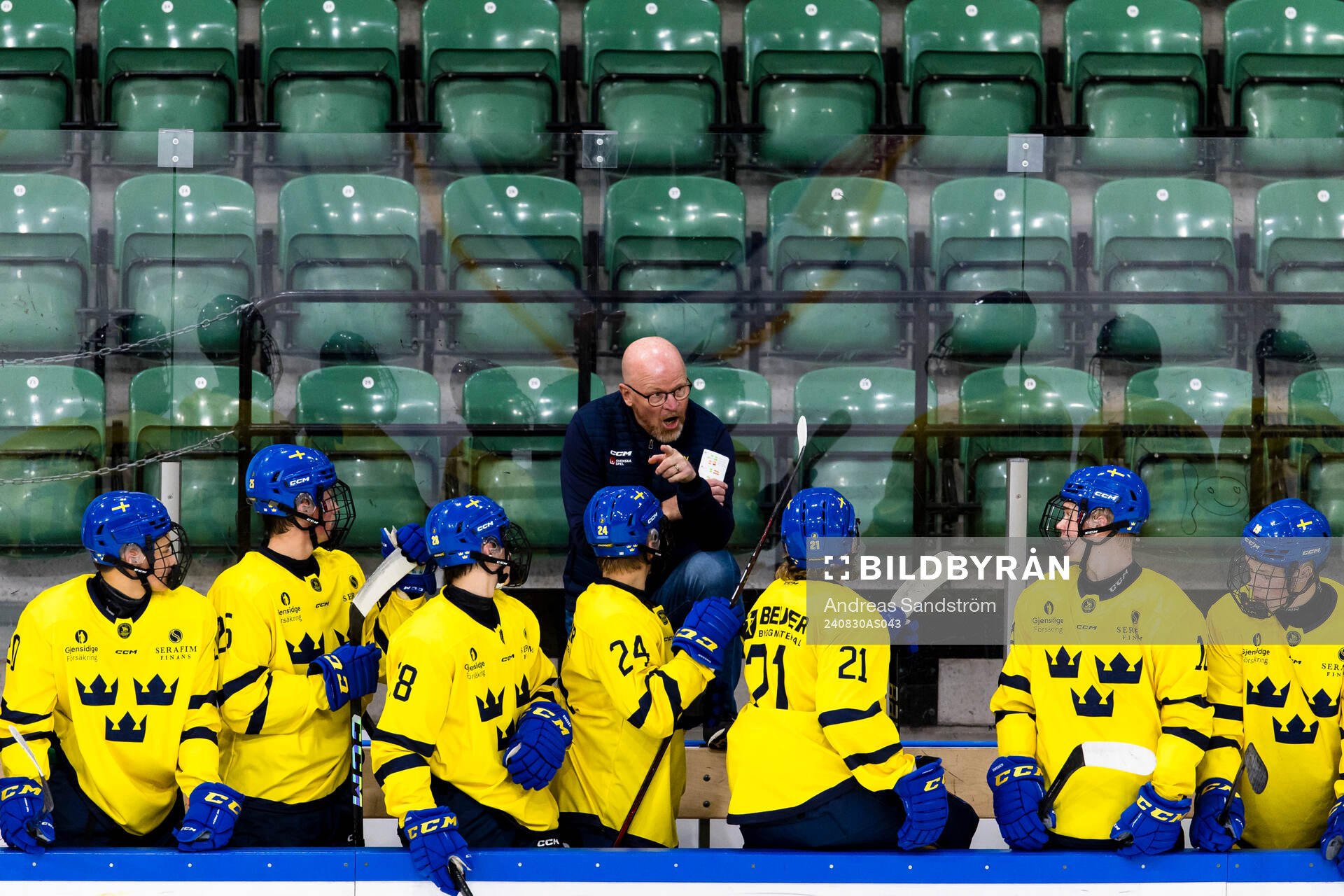 Head coach Johan Rosén of Sweden