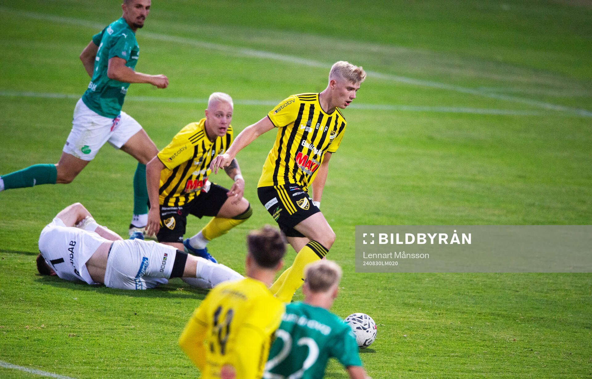 IFK Hässleholms Alexander Sjöström och Linus Roslund i