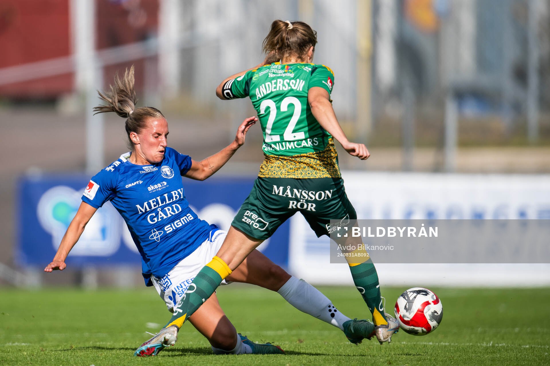Trelleborgs Hanna Persson och IFK Norrköpings Fanny