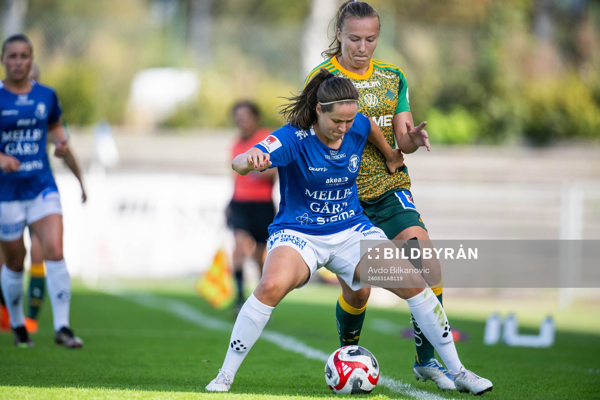 Trelleborgs Thea Birgerud och IFK Norrköpings Sara Kanutte