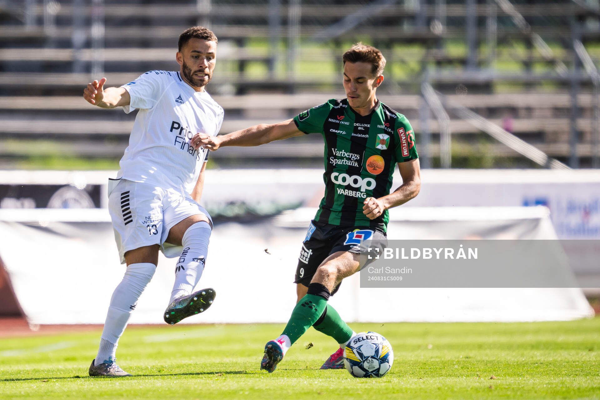 Utsiktens Malkolm Moenza och Varbergs Anton Kurochkin