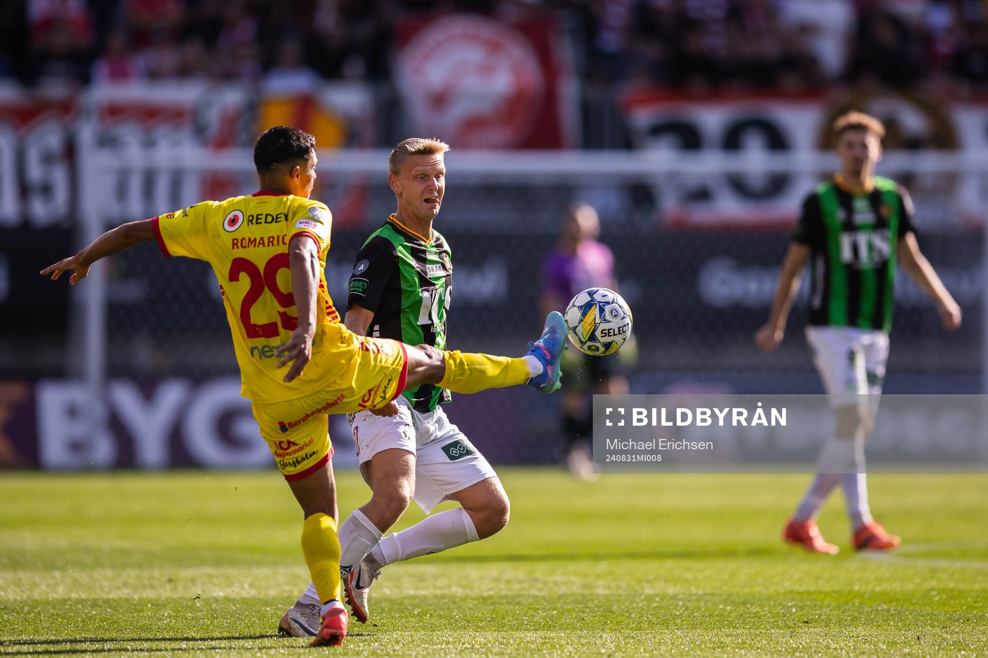 Kalmars Romario Pereira Sipiao och GAIS Joackim Åberg