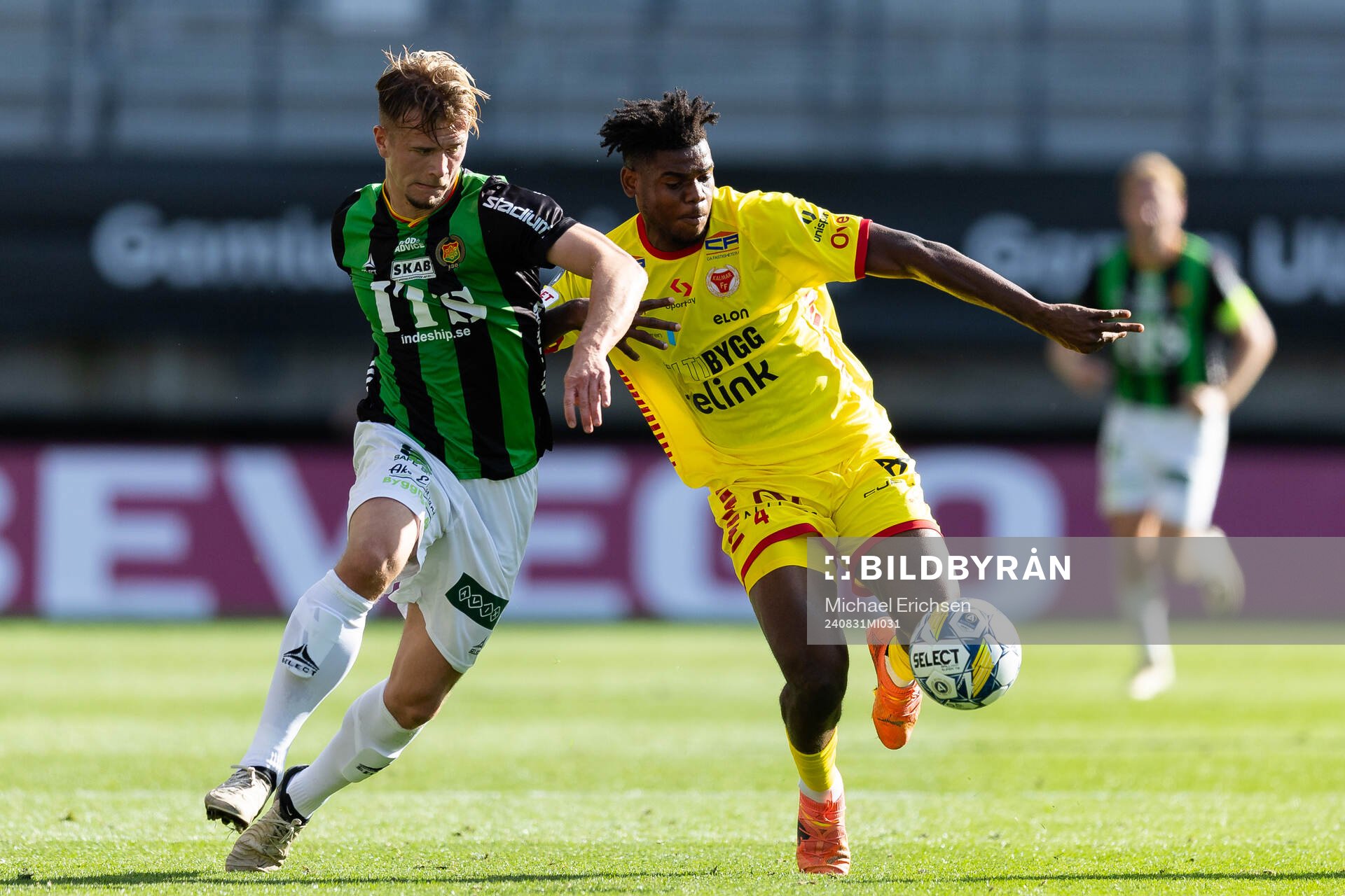 GAIS Alexander Ahl Holmström och Kalmars Vince Osuji