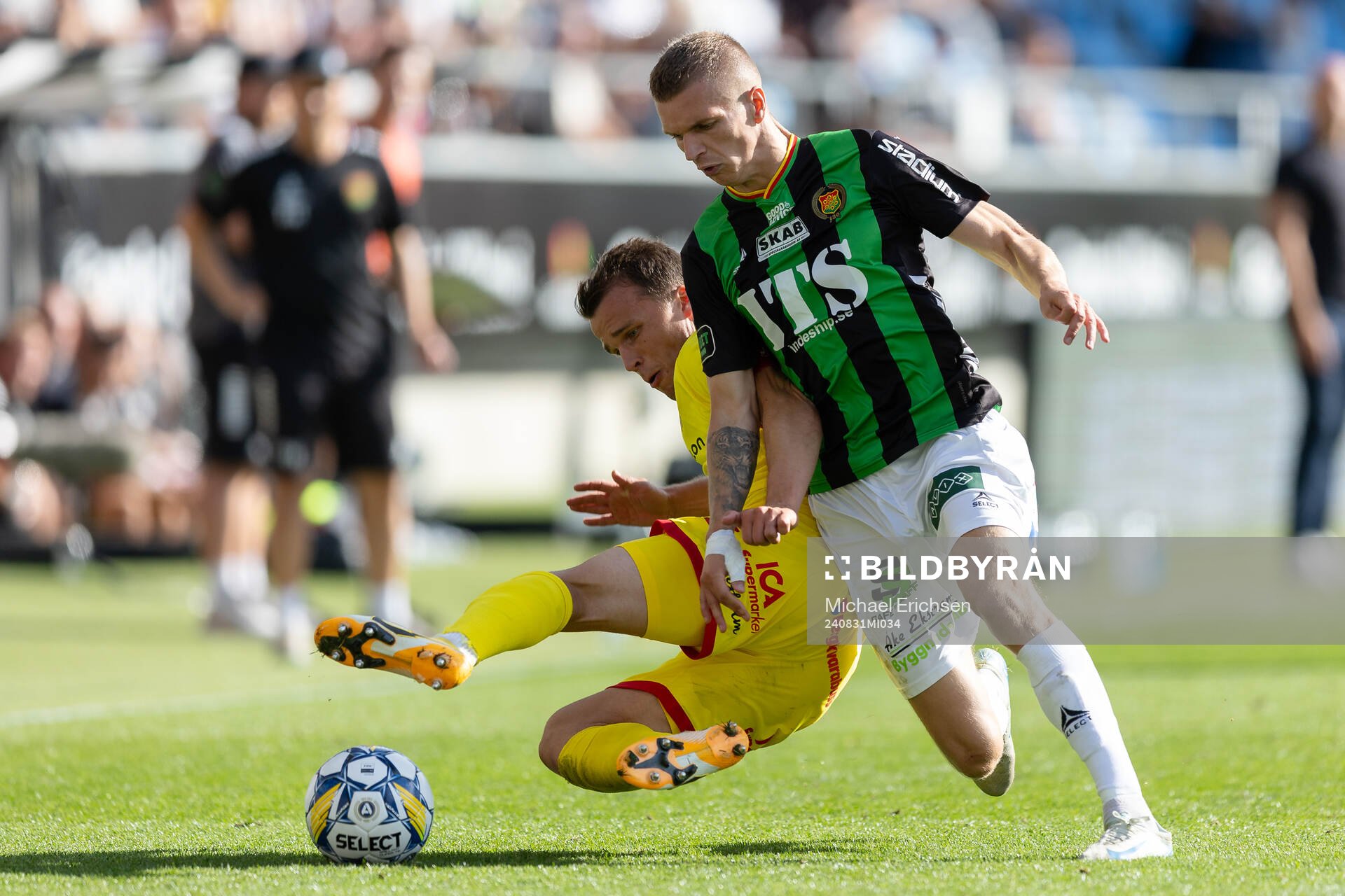 Kalmars Simon Skrabb och GAIS Lucas Hedlund