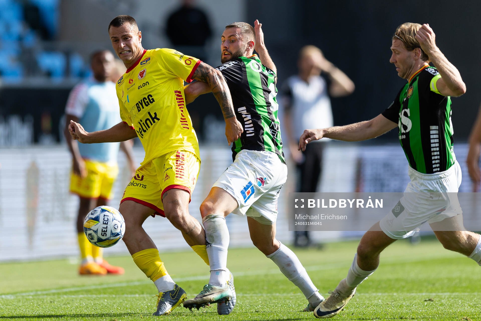 Kalmars Melker Hallberg och GAIS Axel Norén