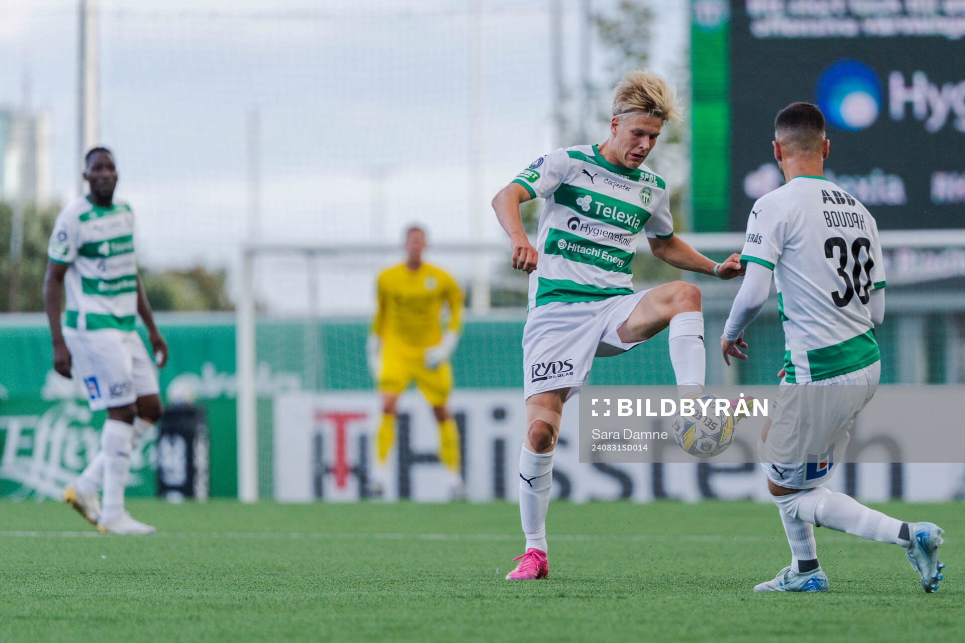 Västerås Marcus Linday under fotbollsmatchen i Allsvenskan mellan Västerås och Sirius den 31 augusti 2024 i Västerås. 