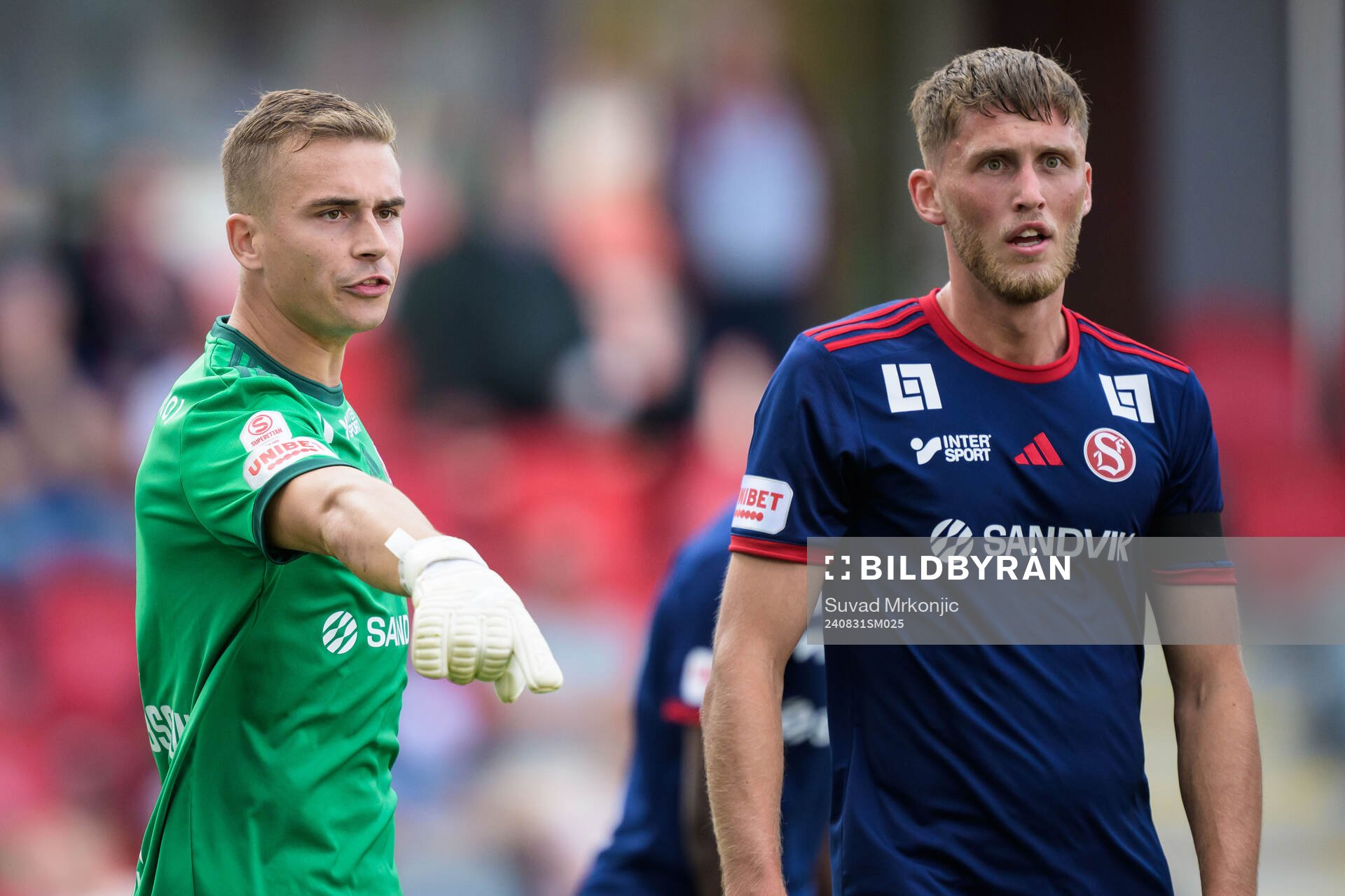 Sandvikens IFs målvakt Felix Jakobsson