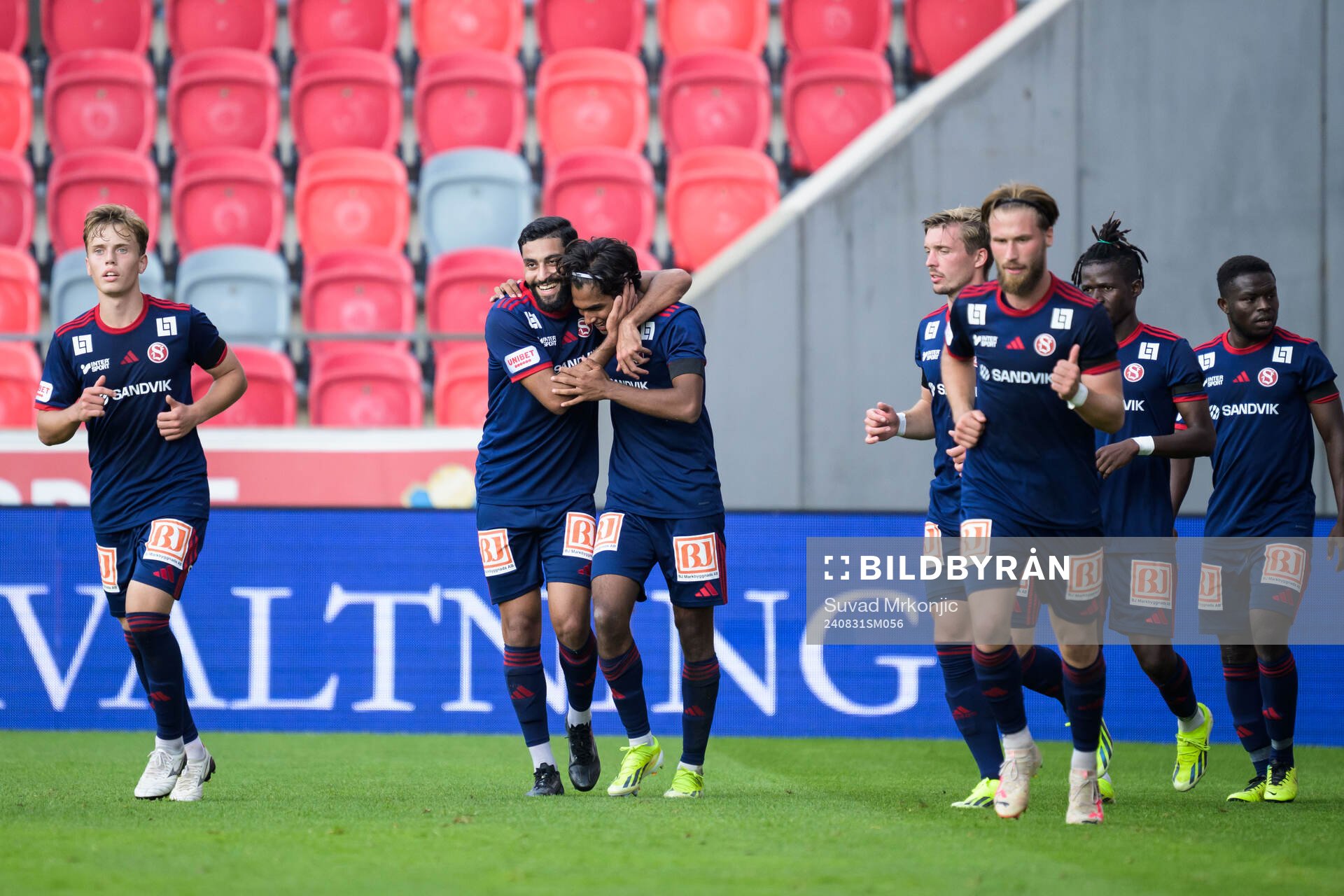 Sandvikens IFs Jonathan Karlsson jublar