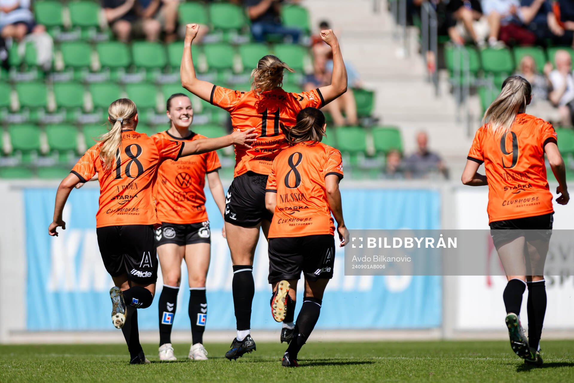 Kristianstads Hlin Eiriksdottir jublar