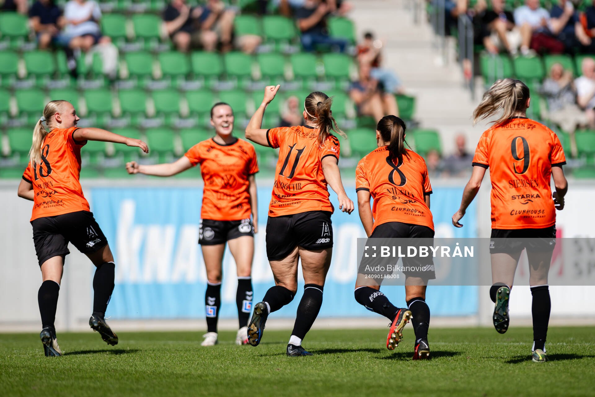 Kristianstads Hlin Eiriksdottir jublar