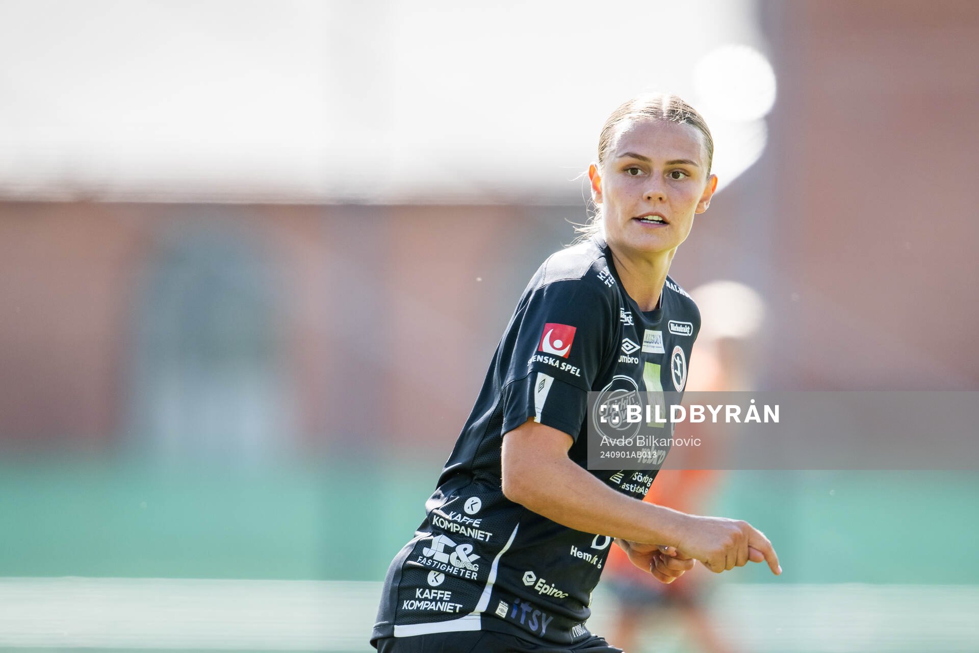 KIF Örebros Maja Bodin under fotbollsmatchen i Damallsvenskan mellan Kristianstad och KIF Örebro den 1 september 2024 i Kristianstad. 