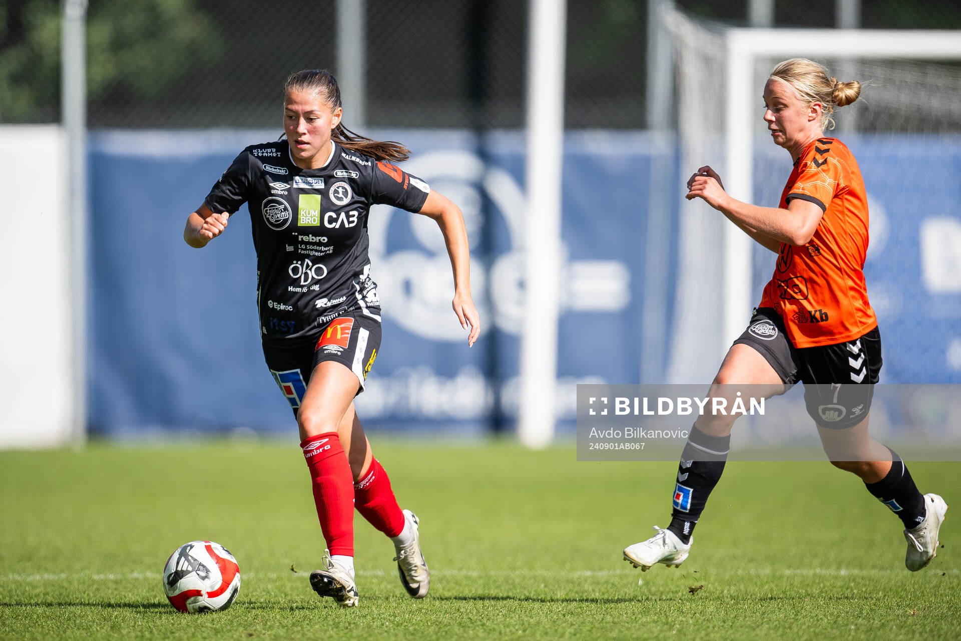 KIF Örebros Áslaug Dora Sigurbjörnsdottir under fotbollsmatchen i Damallsvenskan mellan Kristianstad och KIF Örebro den 1 september 2024 i Kristianstad.